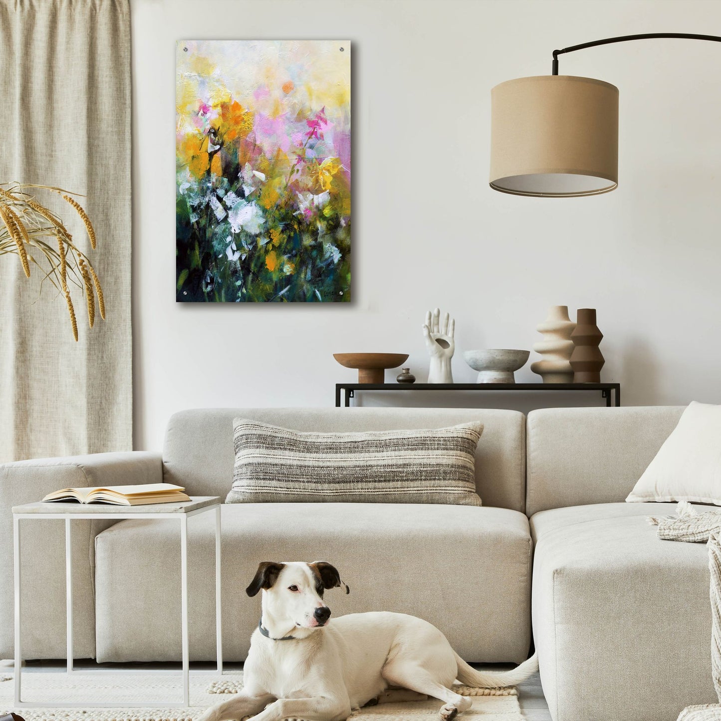 Epic Art ' Always Flowers' by Marianne Quinzin, Acrylic Glass Wall Art,24x36