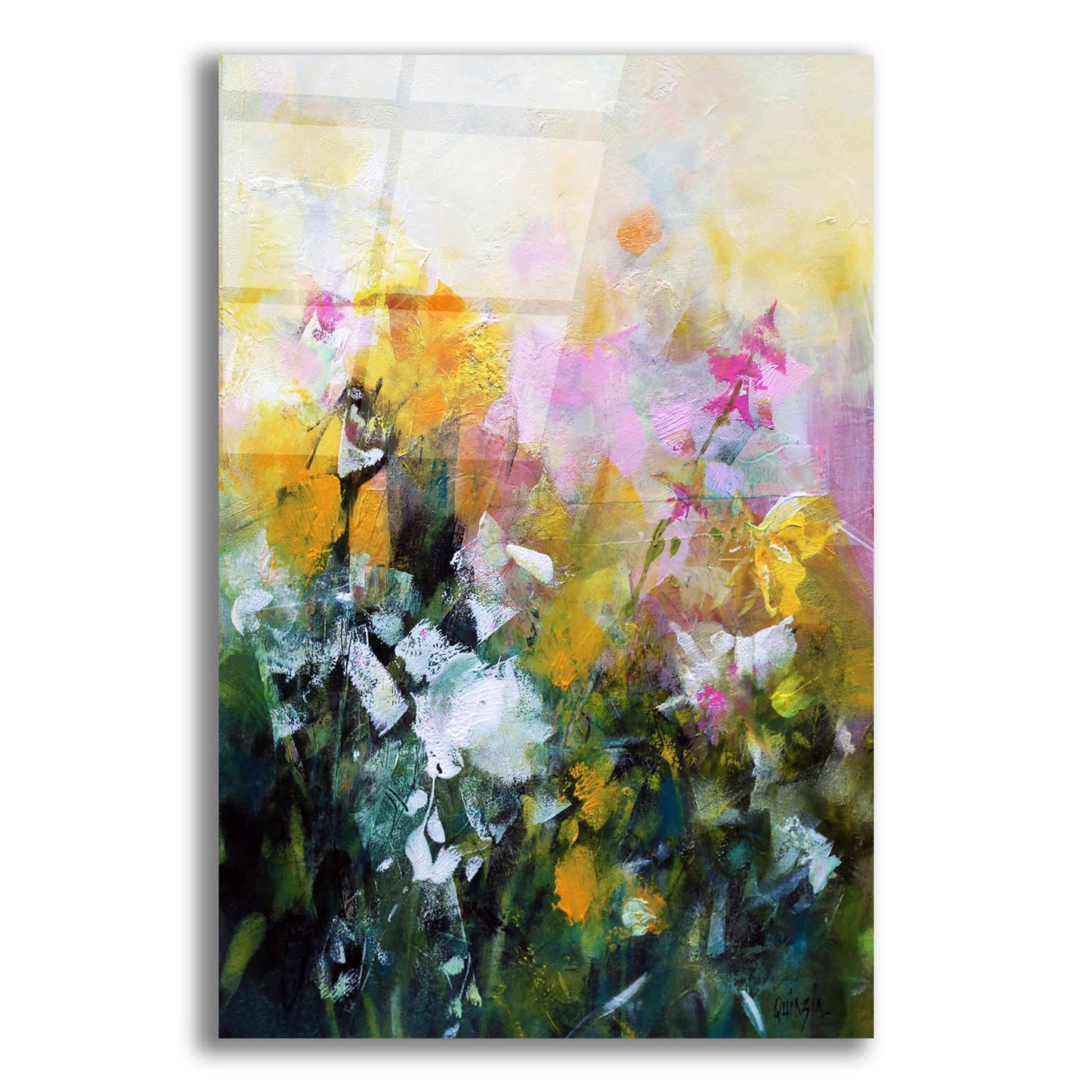 Epic Art ' Always Flowers' by Marianne Quinzin, Acrylic Glass Wall Art