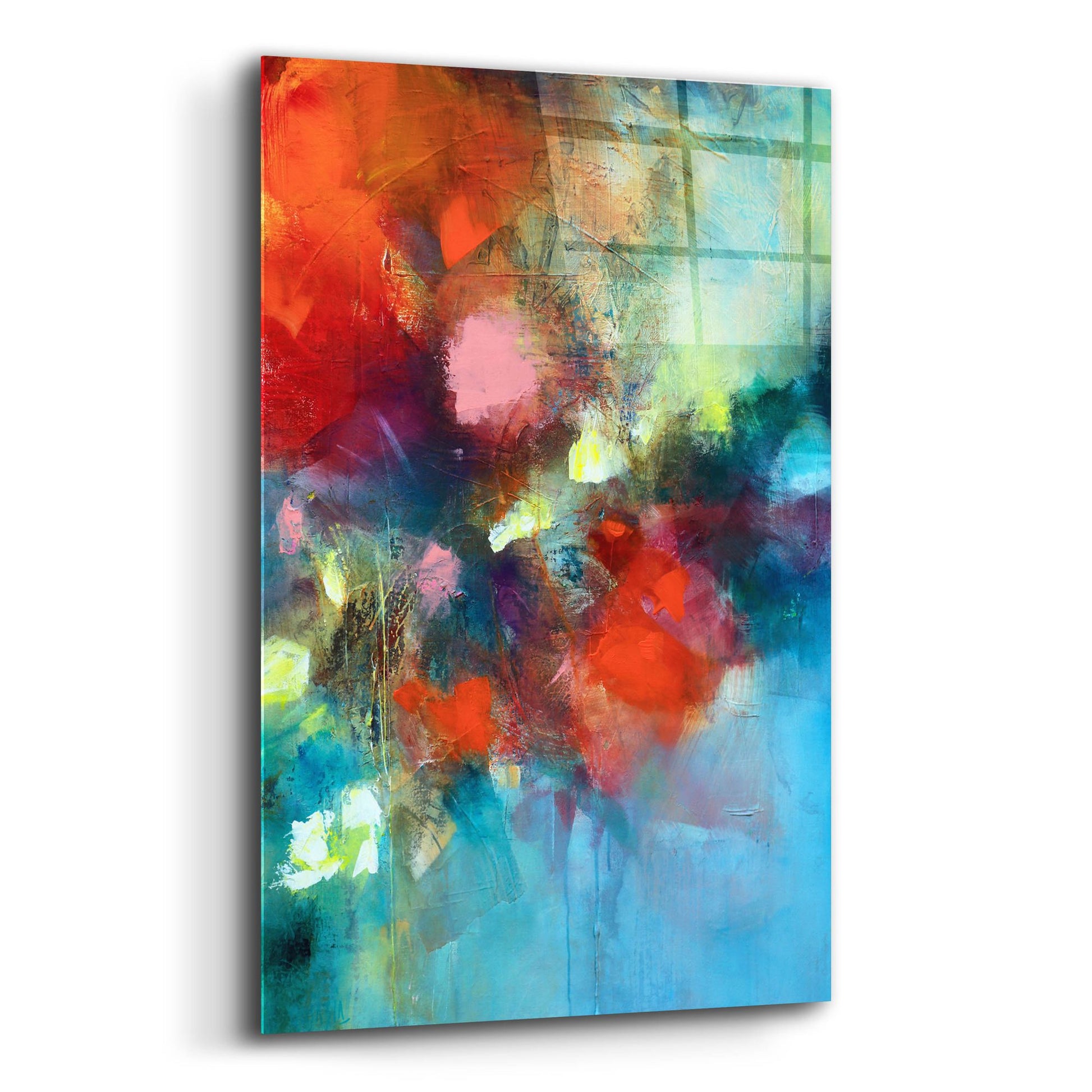 Epic Art ' Behind The Flowers' by Marianne Quinzin, Acrylic Glass Wall Art,12x16