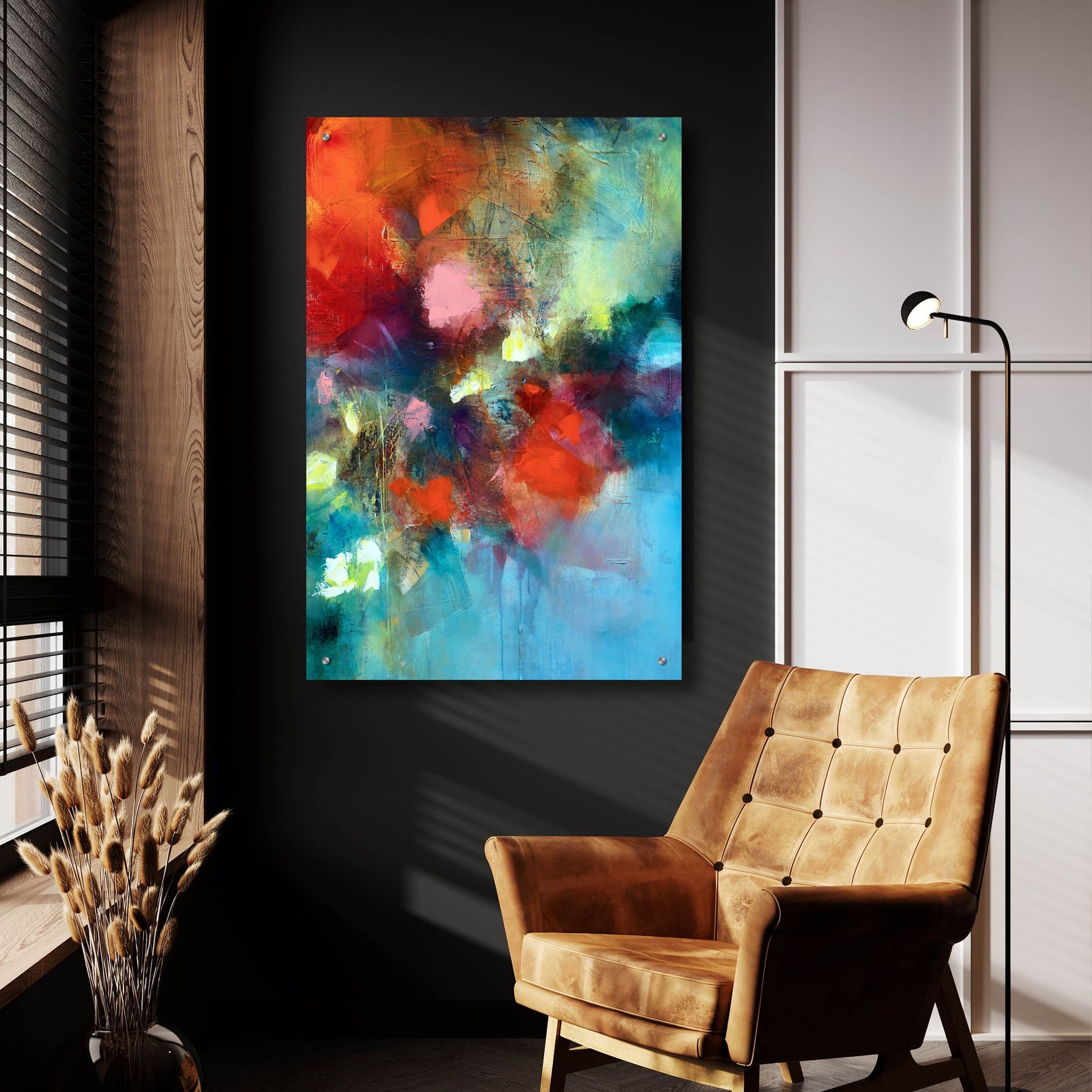 Epic Art ' Behind The Flowers' by Marianne Quinzin, Acrylic Glass Wall Art,24x36