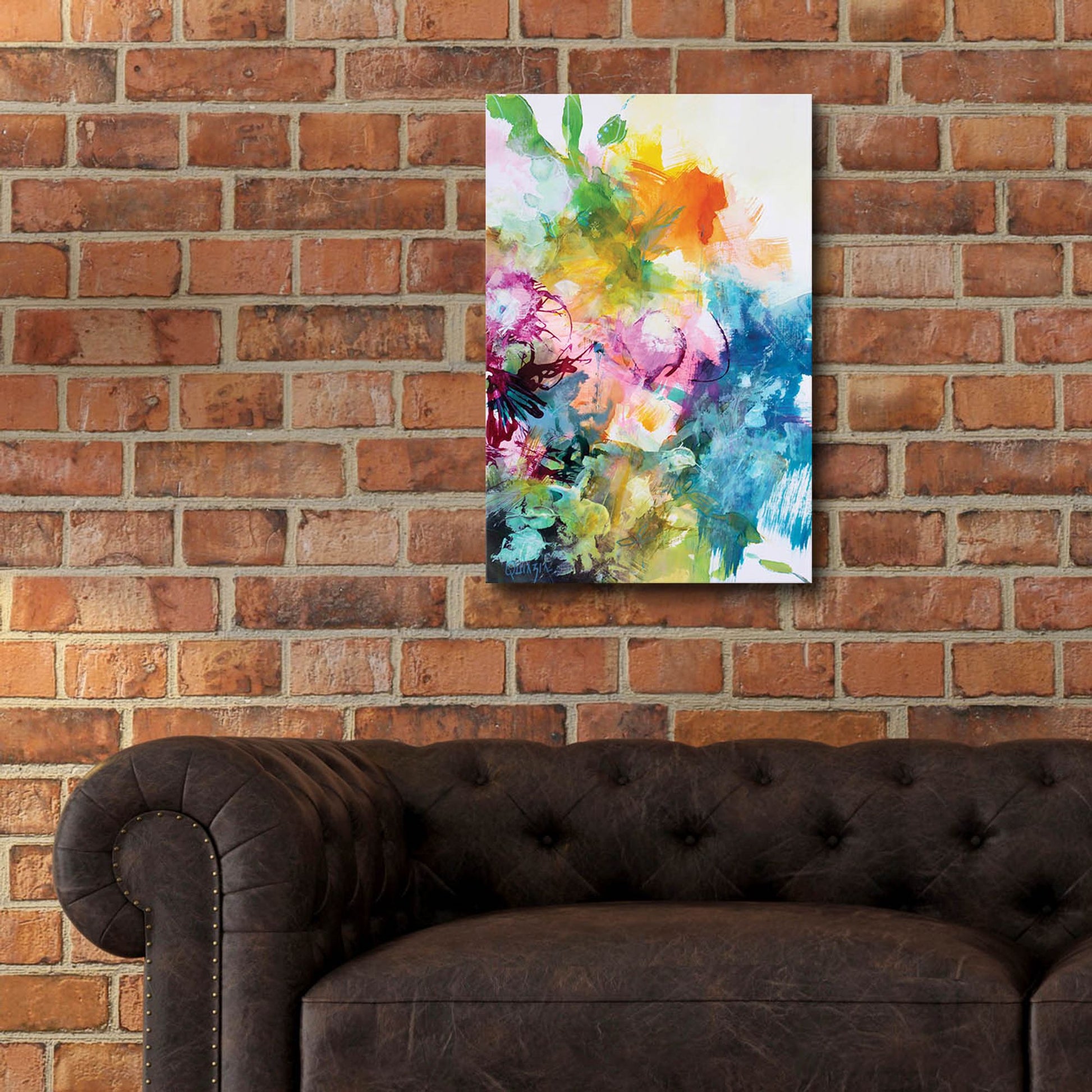 Epic Art ' Bloom 1' by Marianne Quinzin, Acrylic Glass Wall Art,16x24