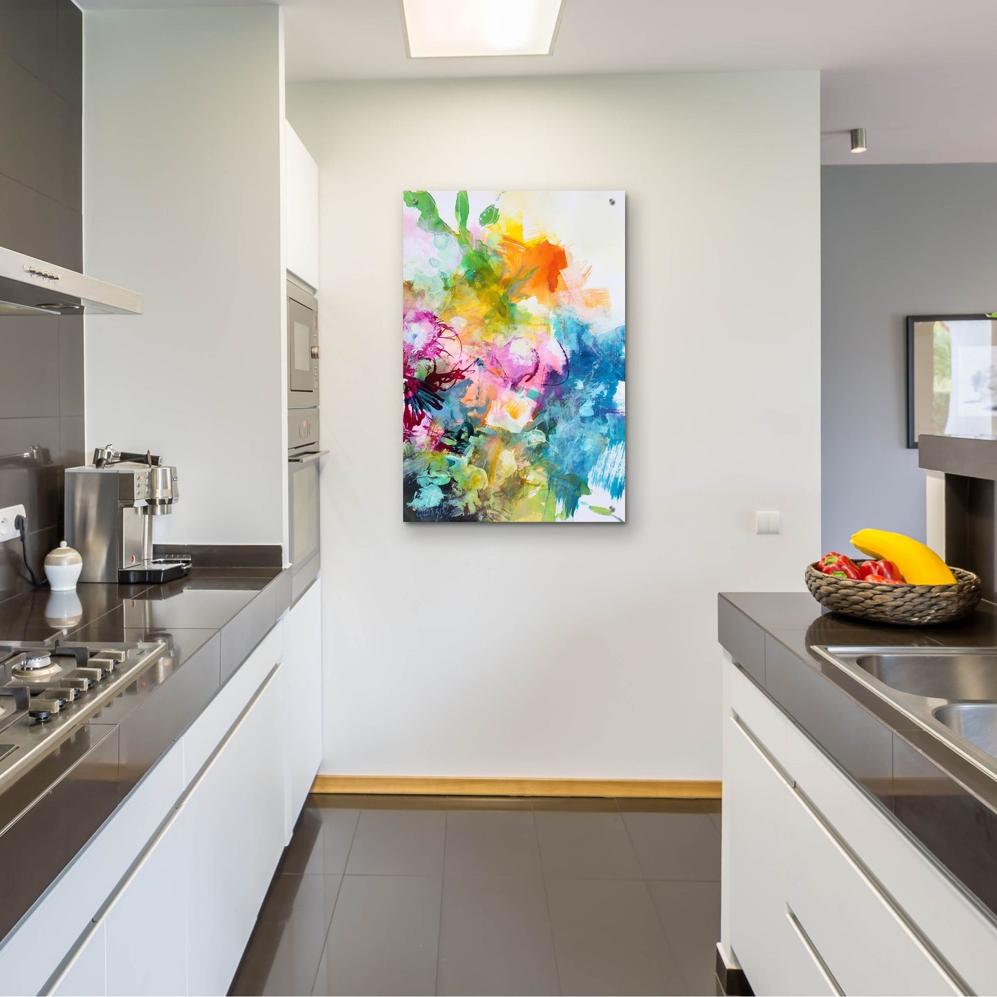 Epic Art ' Bloom 1' by Marianne Quinzin, Acrylic Glass Wall Art,24x36