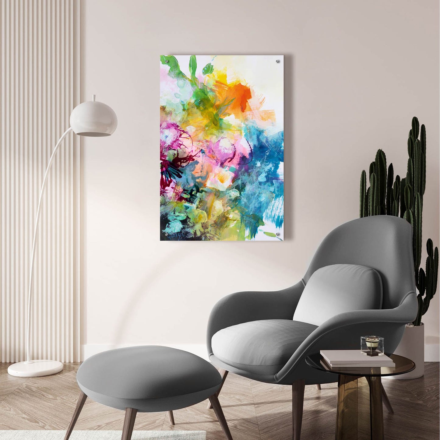 Epic Art ' Bloom 1' by Marianne Quinzin, Acrylic Glass Wall Art,24x36