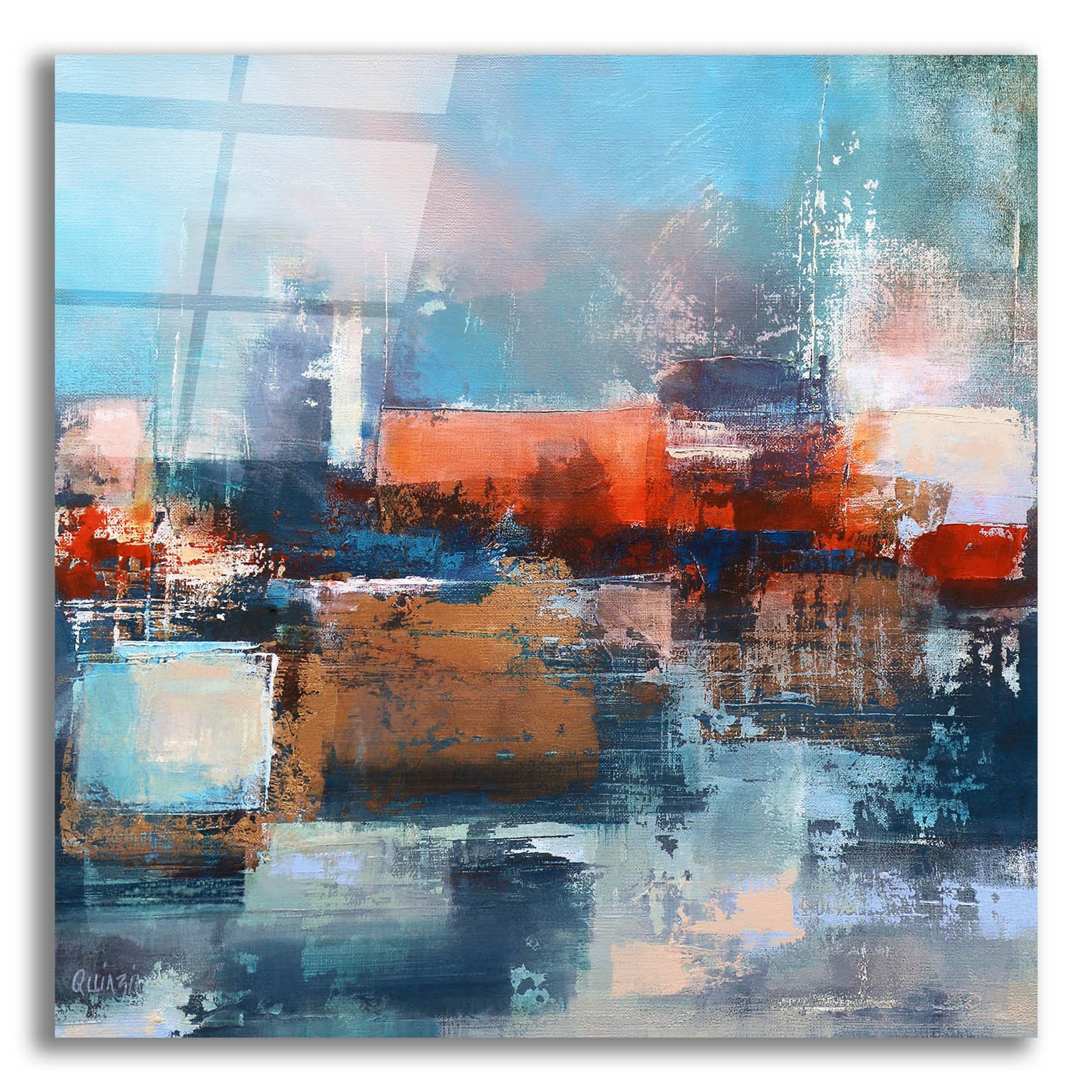 Epic Art ' Erosion' by Marianne Quinzin, Acrylic Glass Wall Art