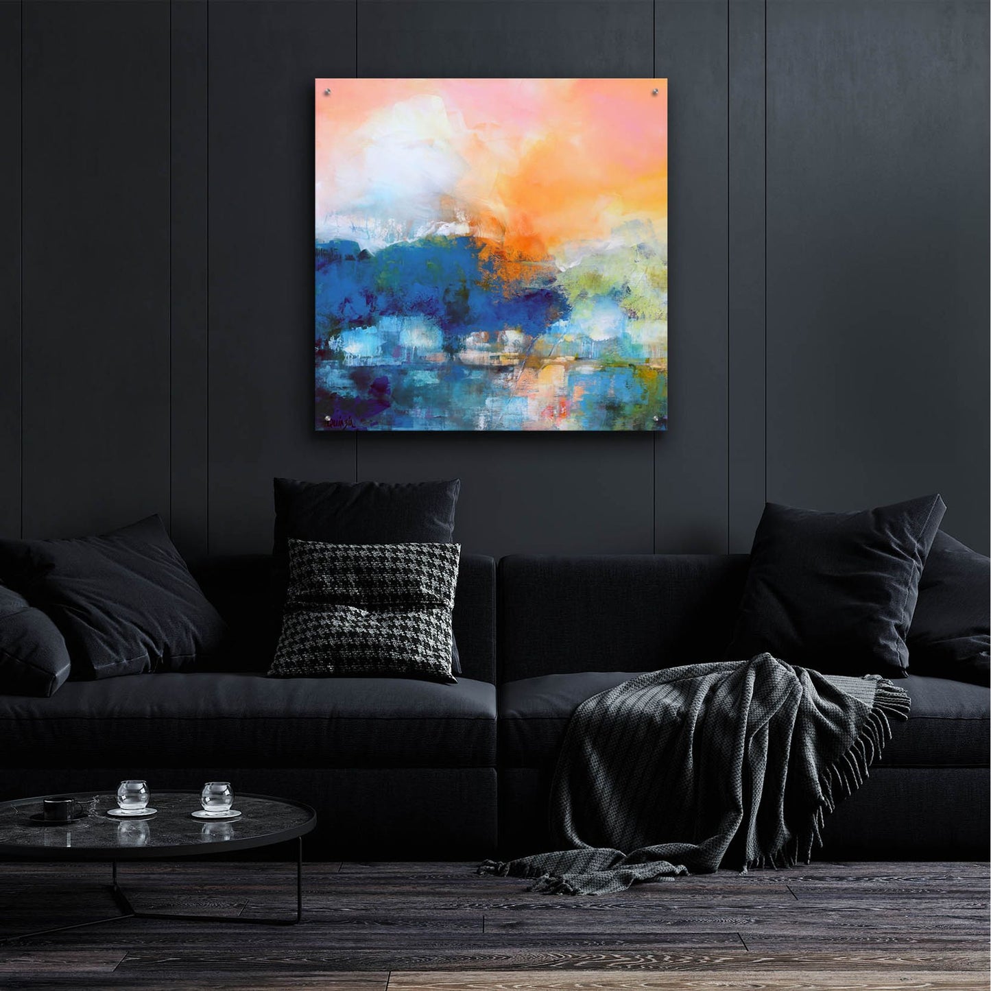 Epic Art ' Quiet River' by Marianne Quinzin, Acrylic Glass Wall Art,36x36