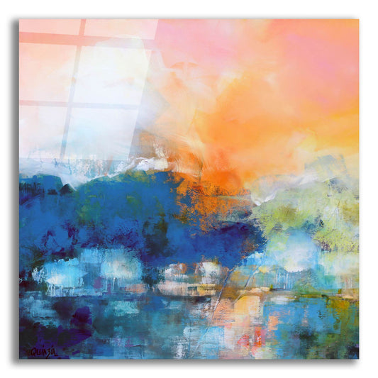 Epic Art ' Quiet River' by Marianne Quinzin, Acrylic Glass Wall Art