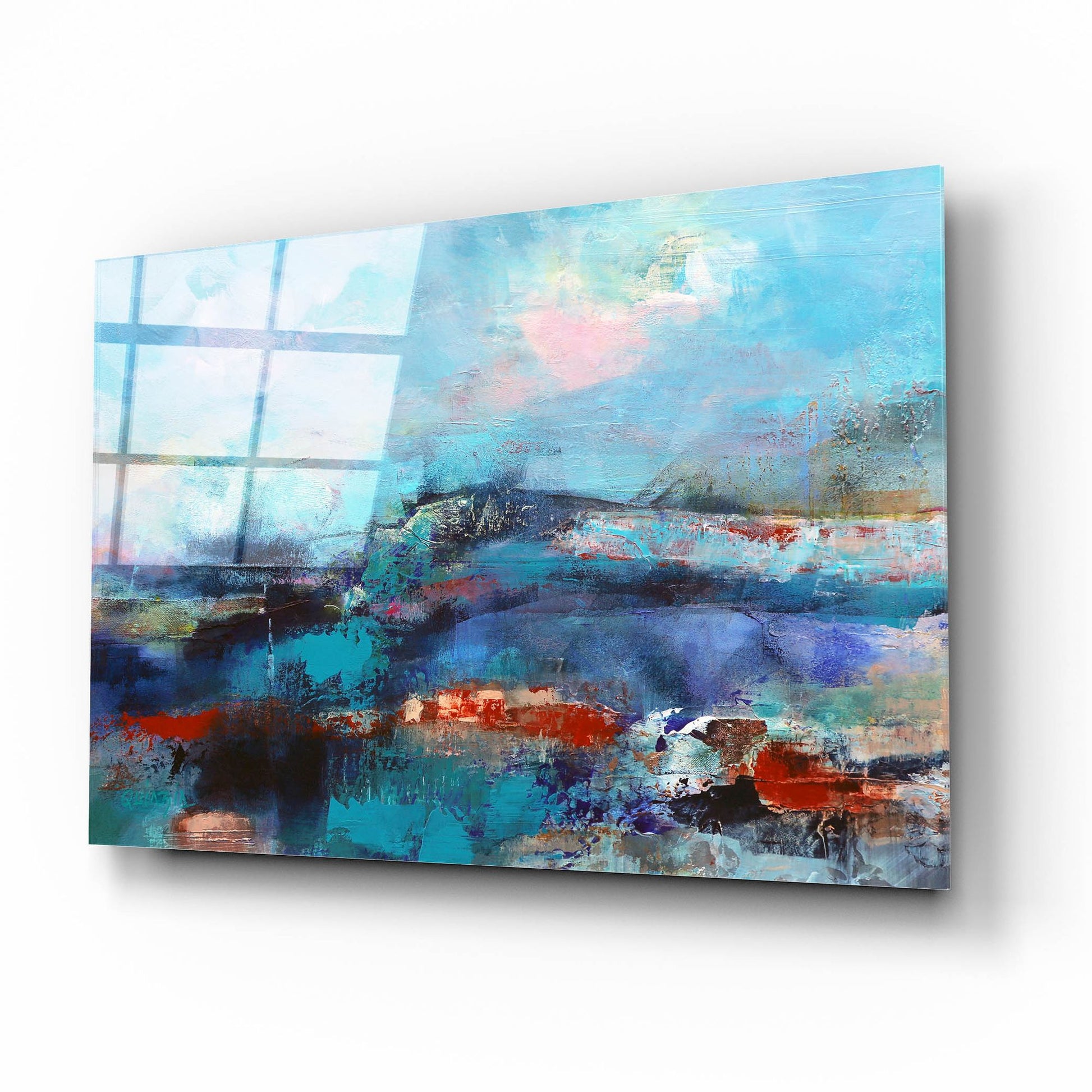 Epic Art ' The Coast' by Marianne Quinzin, Acrylic Glass Wall Art,16x12