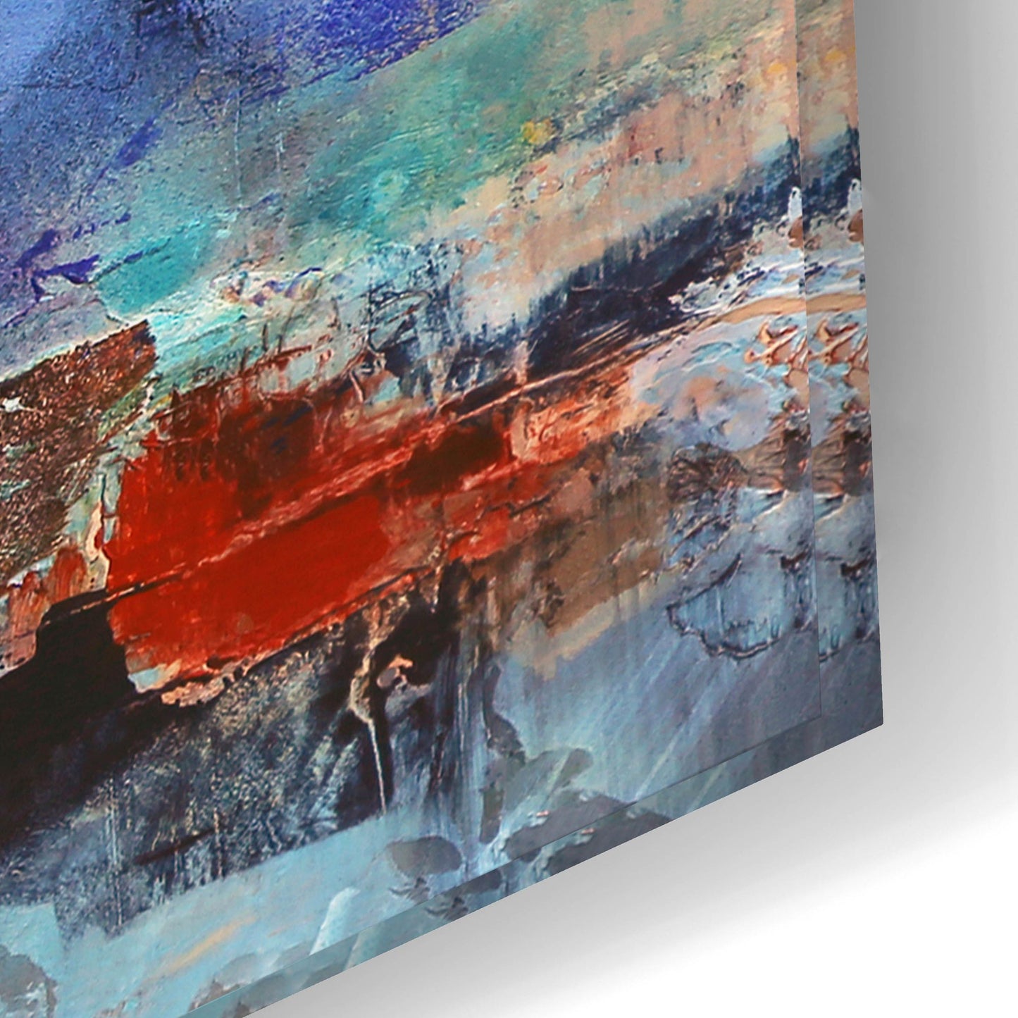 Epic Art ' The Coast' by Marianne Quinzin, Acrylic Glass Wall Art,24x16