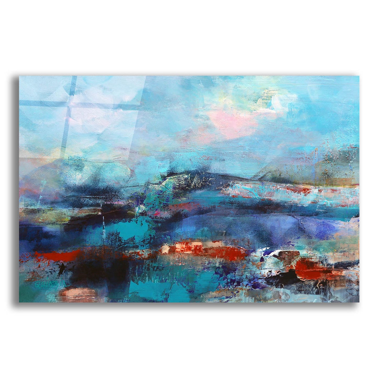 Epic Art ' The Coast' by Marianne Quinzin, Acrylic Glass Wall Art,24x16