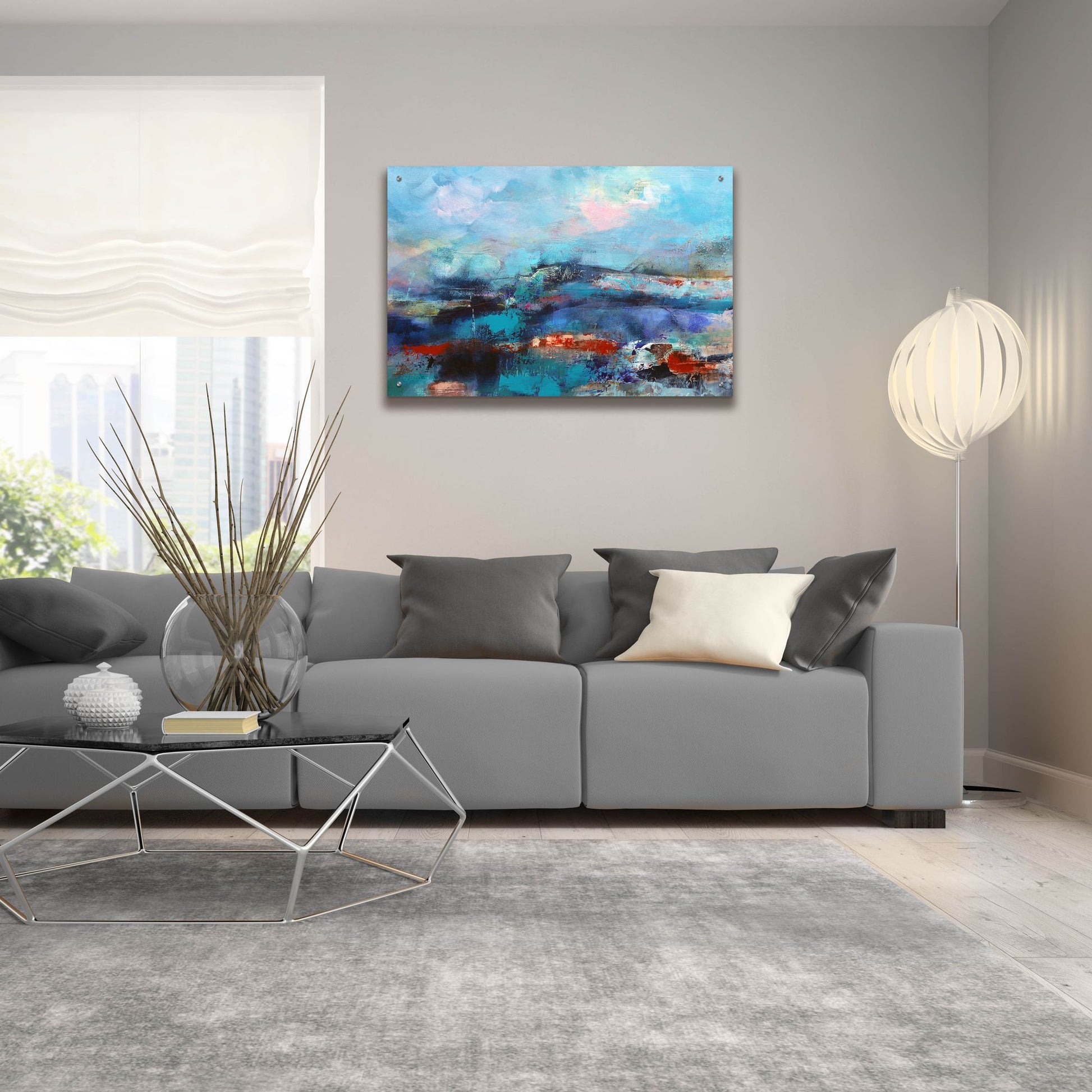 Epic Art ' The Coast' by Marianne Quinzin, Acrylic Glass Wall Art,36x24