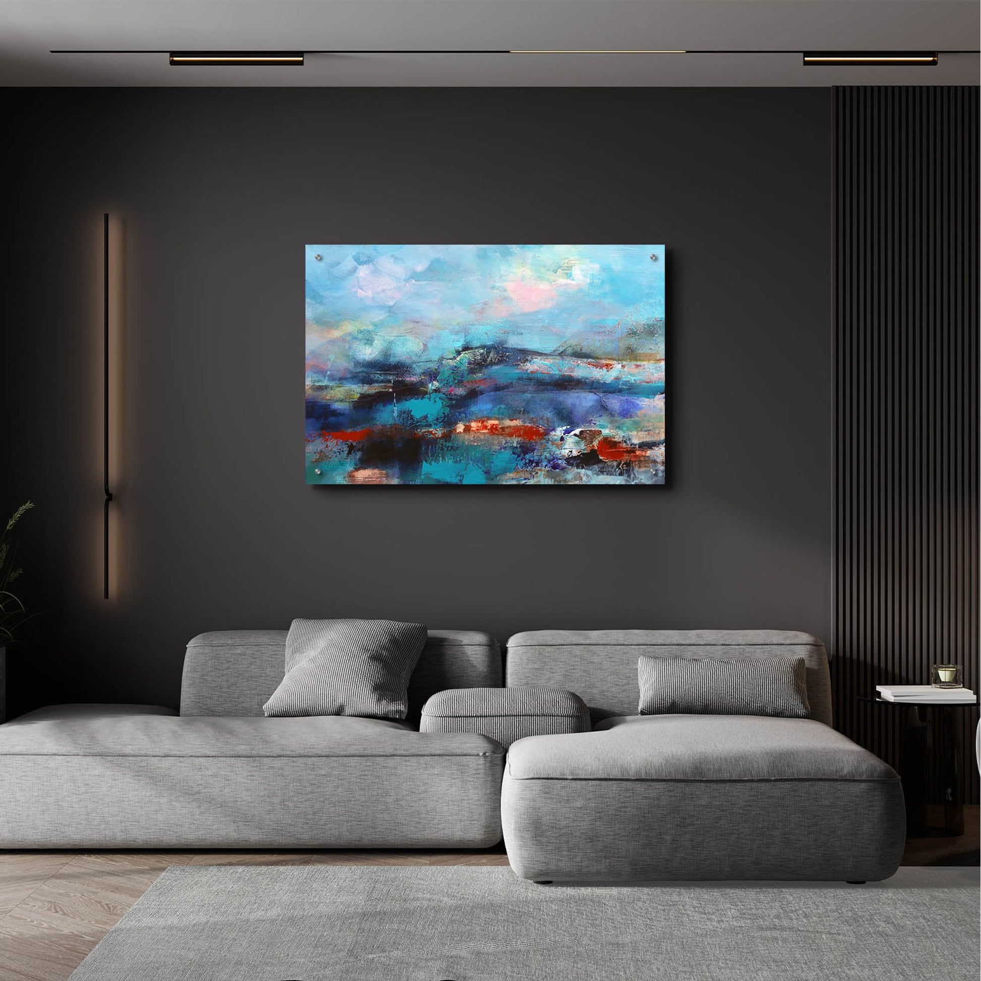 Epic Art ' The Coast' by Marianne Quinzin, Acrylic Glass Wall Art,36x24