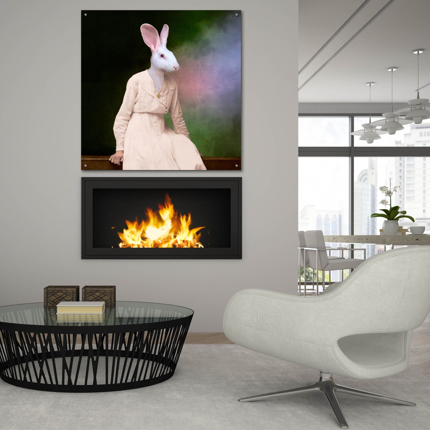 Epic Art ' The Delicate Lady' by Martine Roch, Acrylic Glass Wall Art,36x36