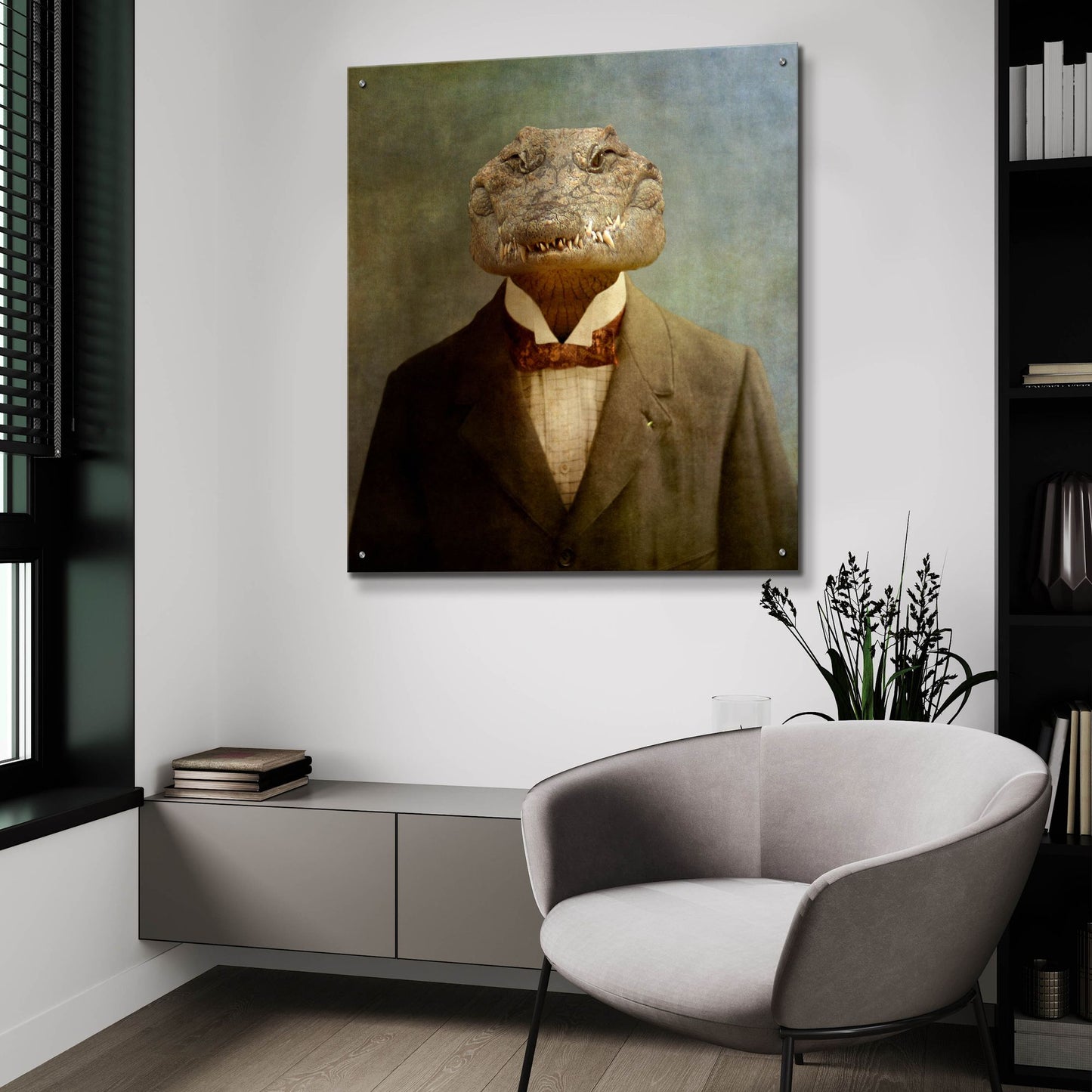 Epic Art ' The Boss' by Martine Roch, Acrylic Glass Wall Art,36x36