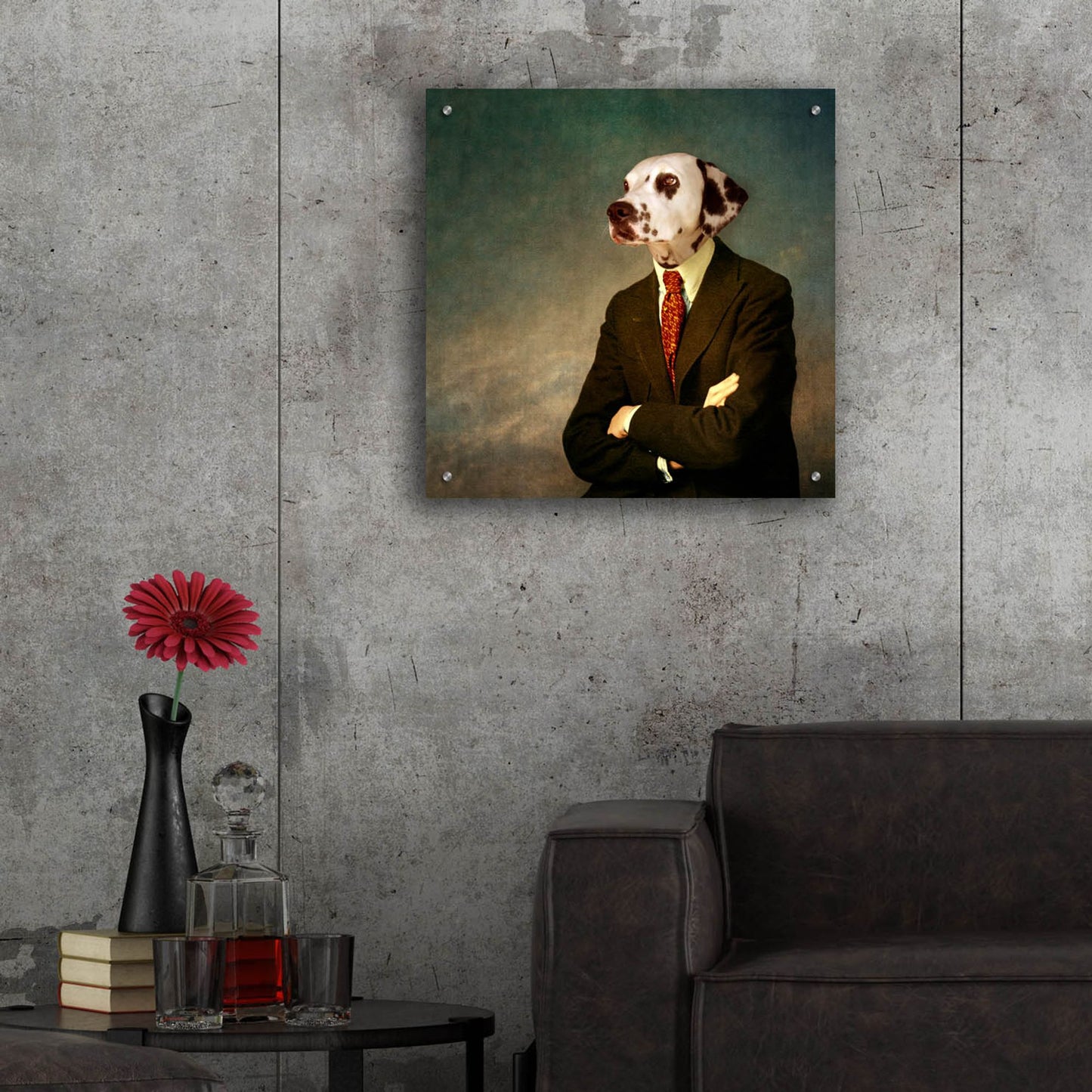 Epic Art ' The Patient Man' by Martine Roch, Acrylic Glass Wall Art,24x24