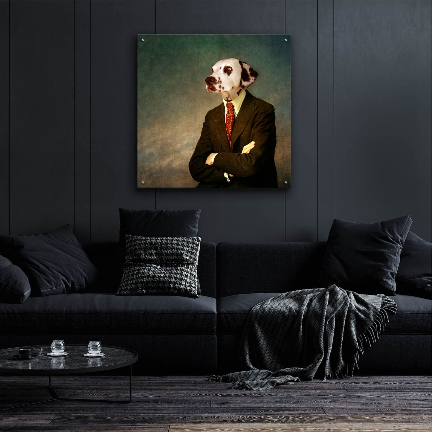 Epic Art ' The Patient Man' by Martine Roch, Acrylic Glass Wall Art,36x36