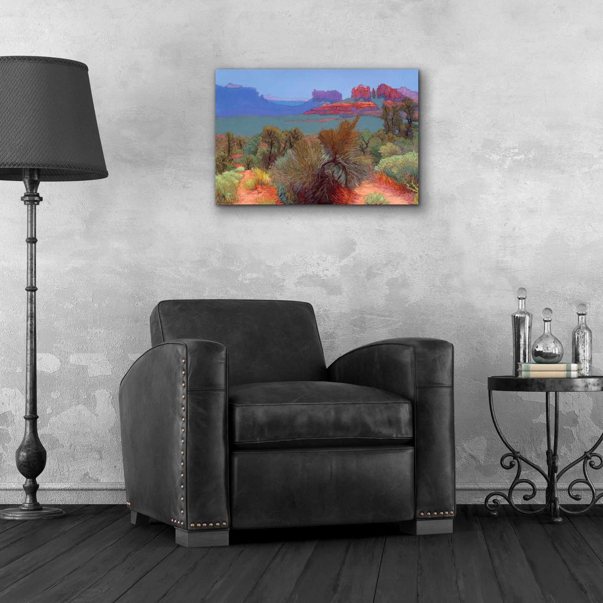 Epic Art ' High Desert' by Mary Silverwood, Acrylic Glass Wall Art,24x16