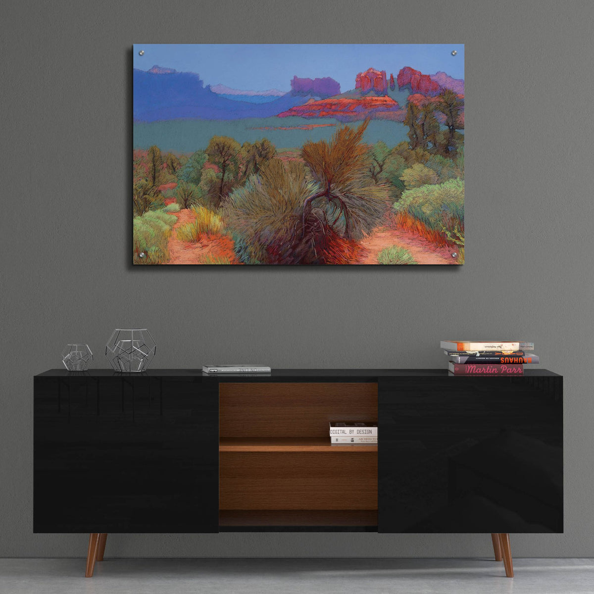 Epic Art ' High Desert' by Mary Silverwood, Acrylic Glass Wall Art,36x24