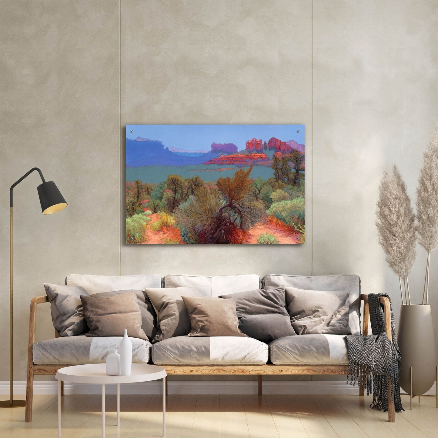 Epic Art ' High Desert' by Mary Silverwood, Acrylic Glass Wall Art,36x24