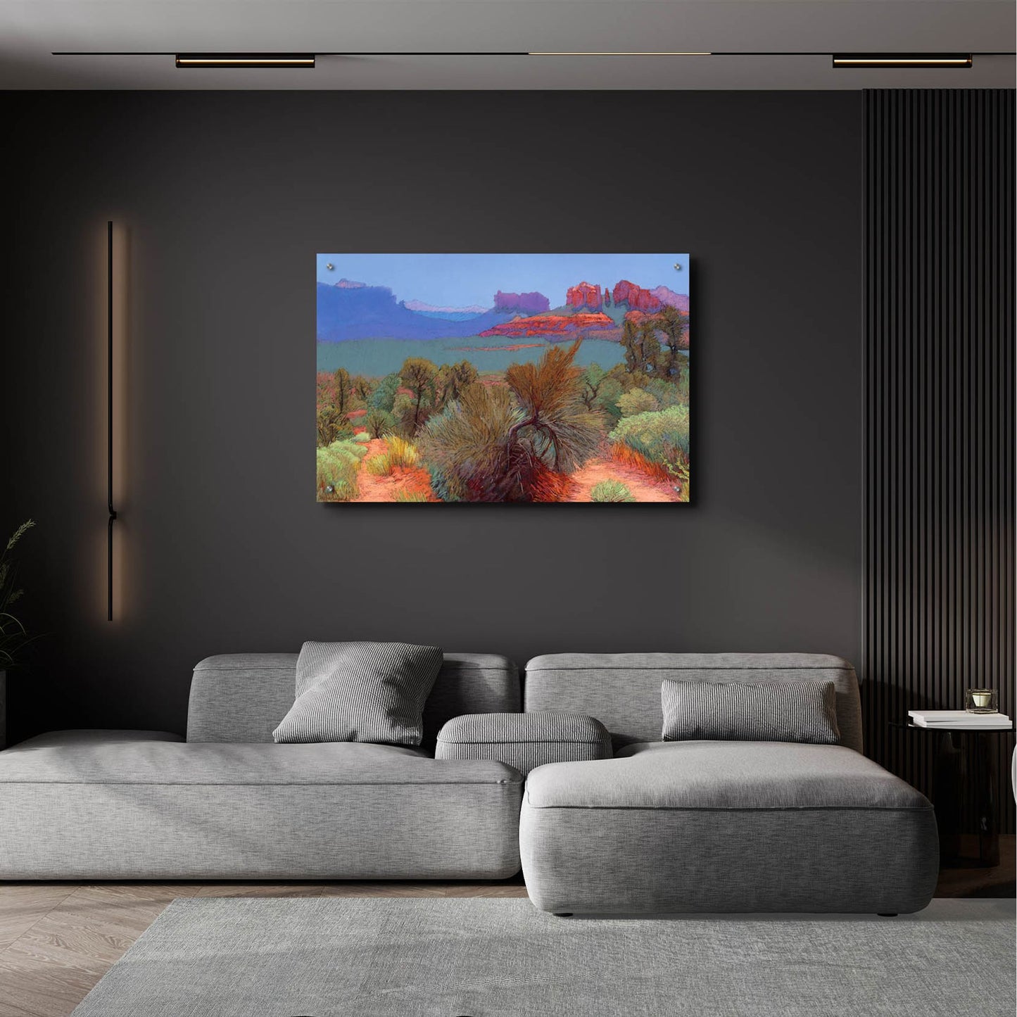 Epic Art ' High Desert' by Mary Silverwood, Acrylic Glass Wall Art,36x24