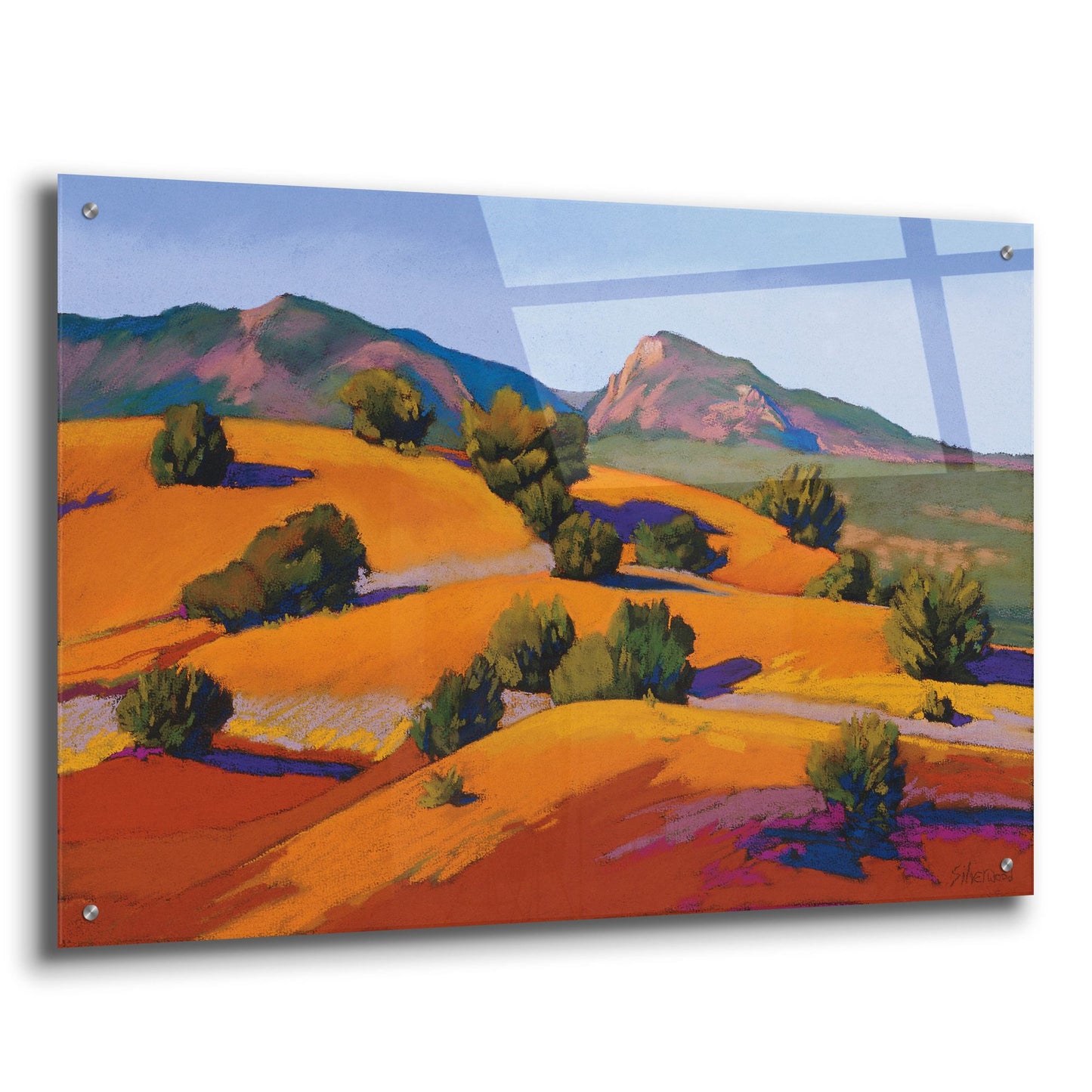 Epic Art ' Juniper Hills' by Mary Silverwood, Acrylic Glass Wall Art,36x24