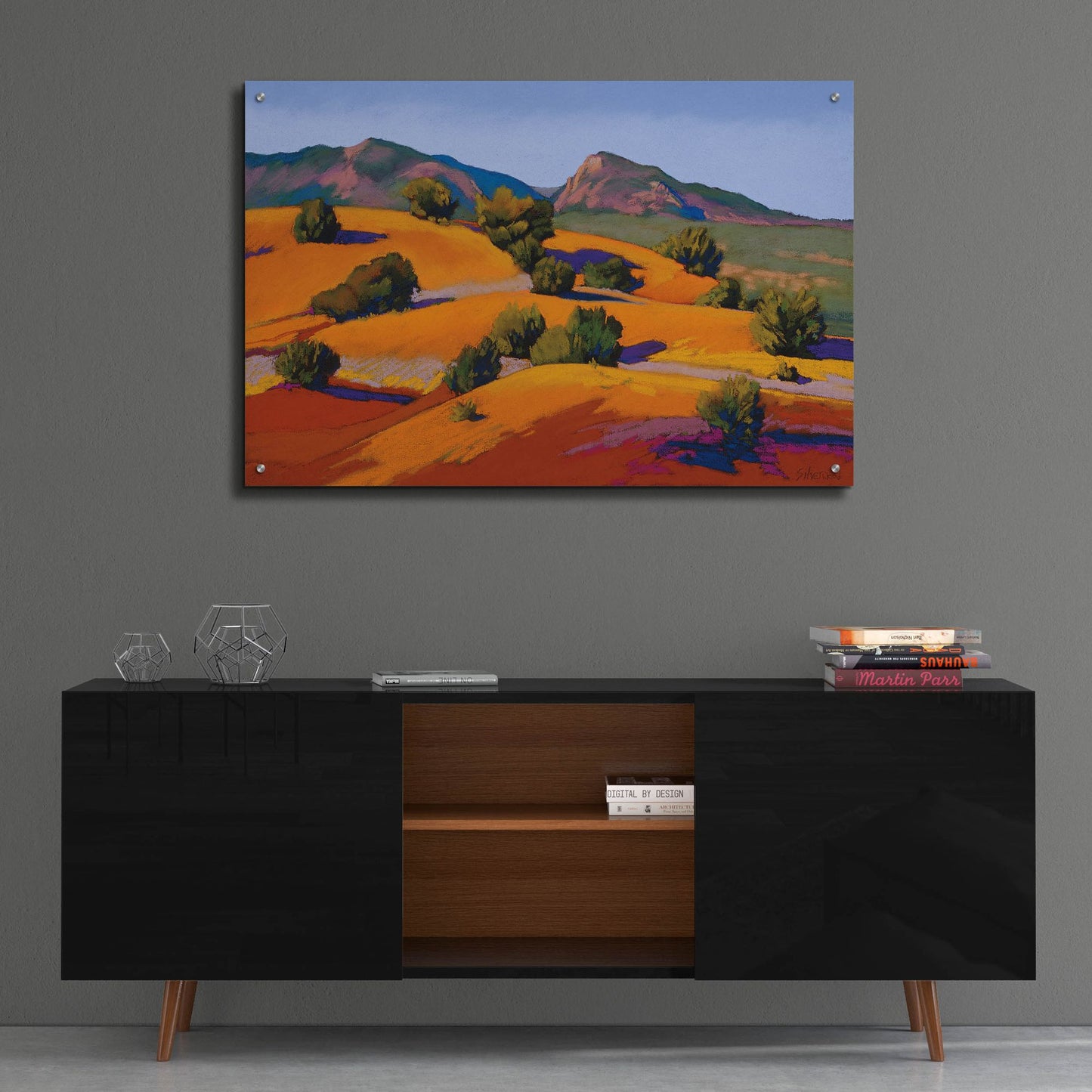 Epic Art ' Juniper Hills' by Mary Silverwood, Acrylic Glass Wall Art,36x24