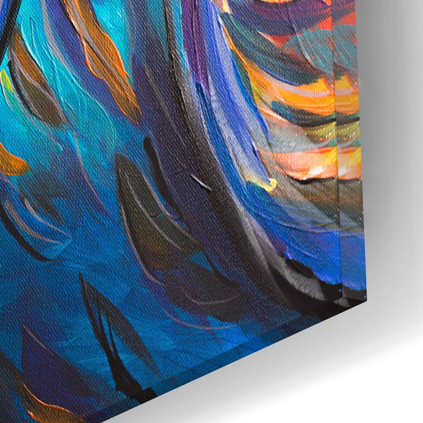 Epic Art ' Glistening Raven' by Melissa Symons, Acrylic Glass Wall Art,12x12