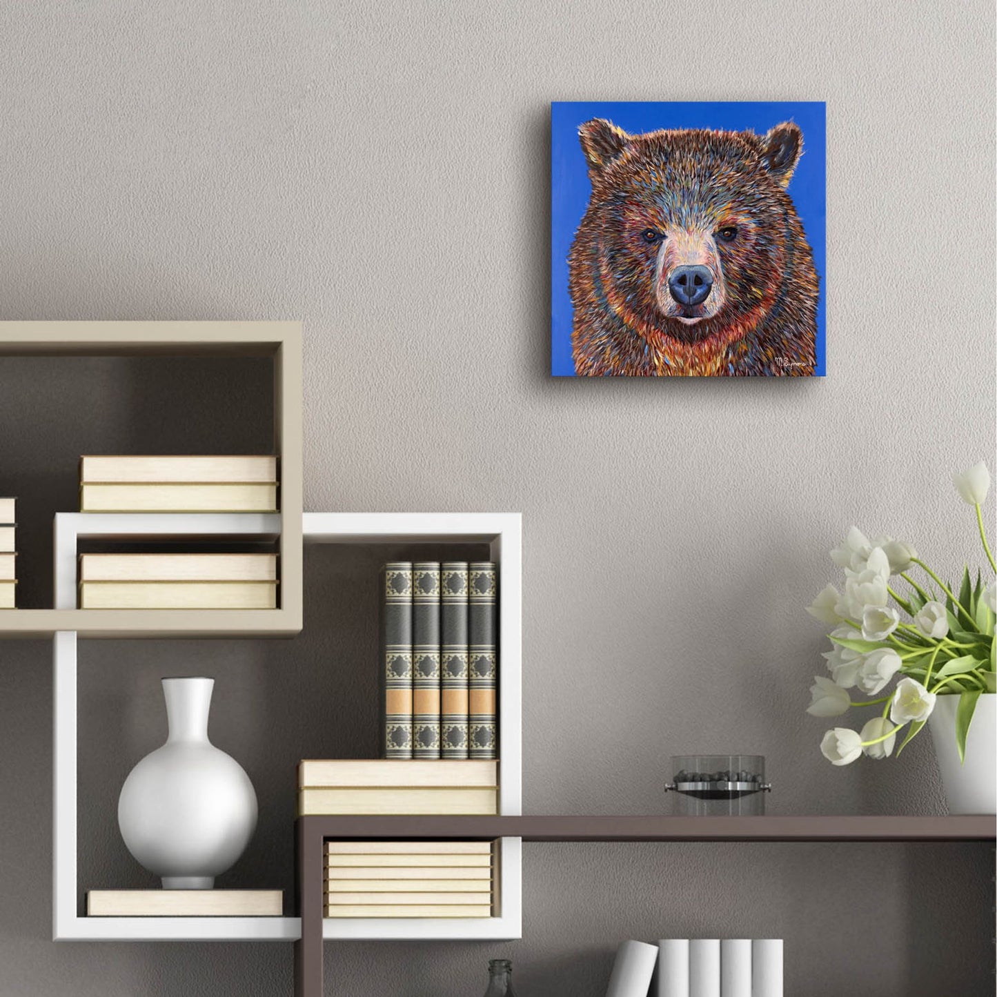 Epic Art ' Gus' by Melissa Symons, Acrylic Glass Wall Art,12x12