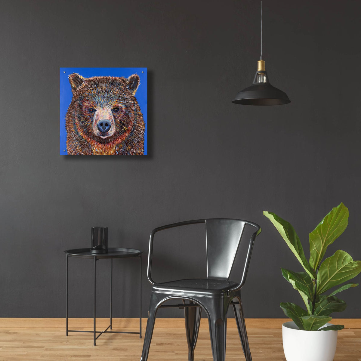 Epic Art ' Gus' by Melissa Symons, Acrylic Glass Wall Art,24x24
