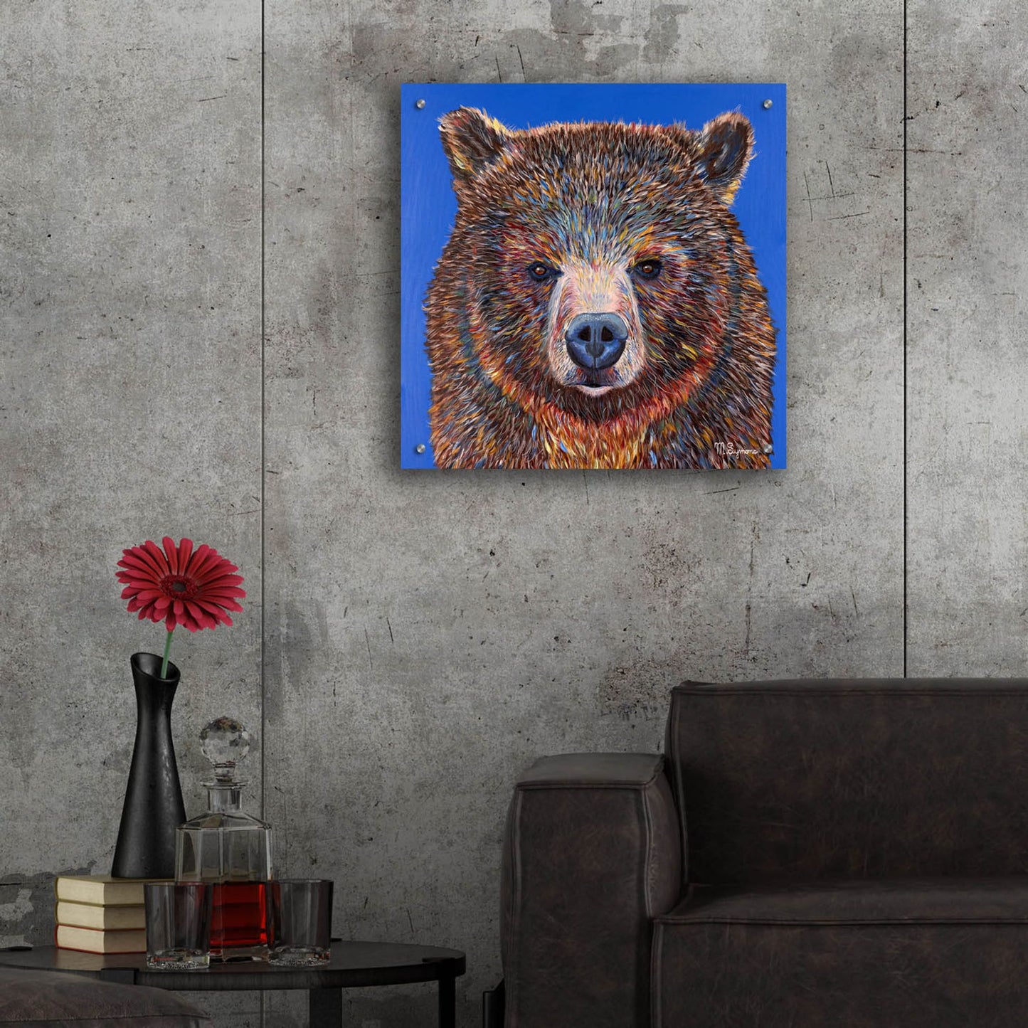 Epic Art ' Gus' by Melissa Symons, Acrylic Glass Wall Art,24x24