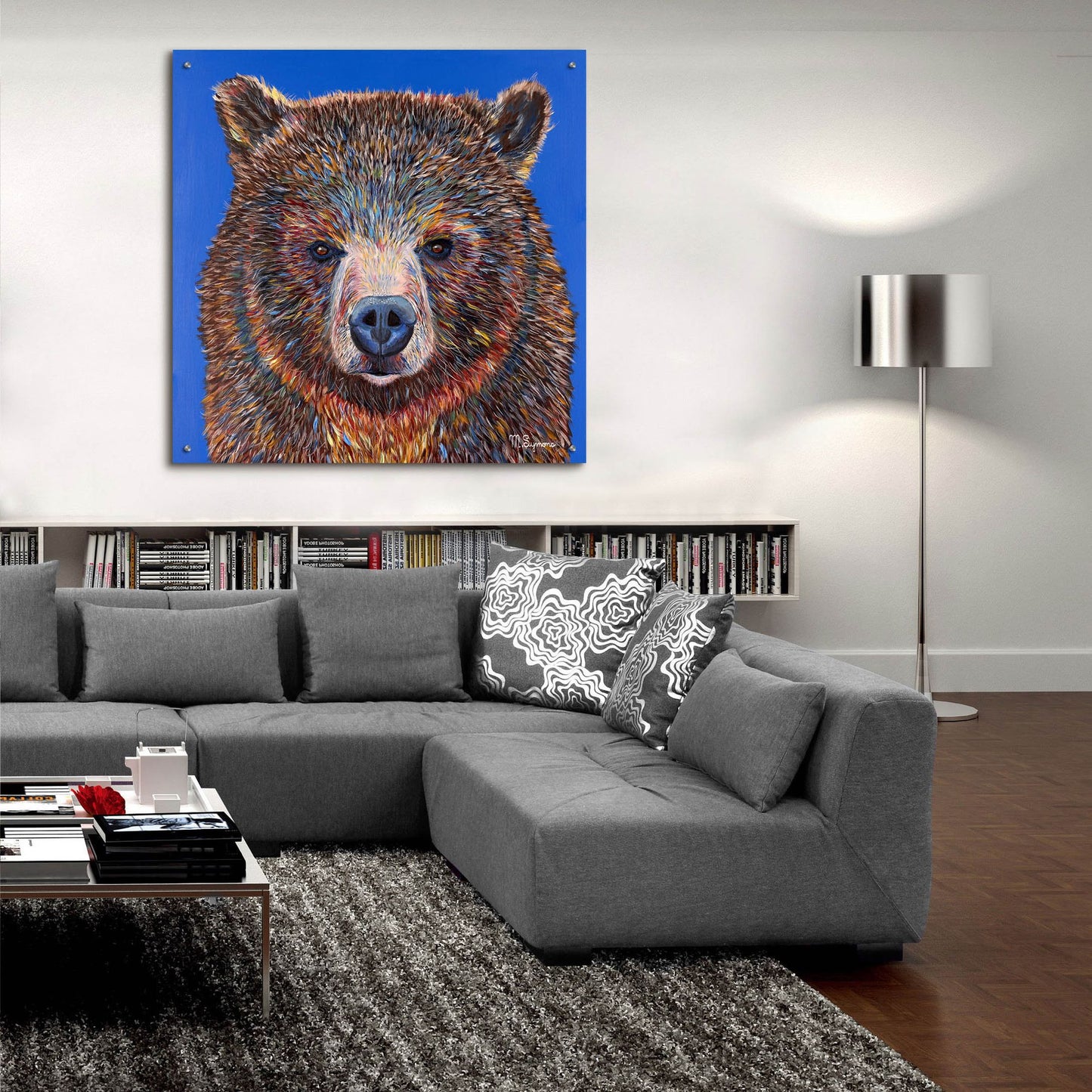 Epic Art ' Gus' by Melissa Symons, Acrylic Glass Wall Art,36x36