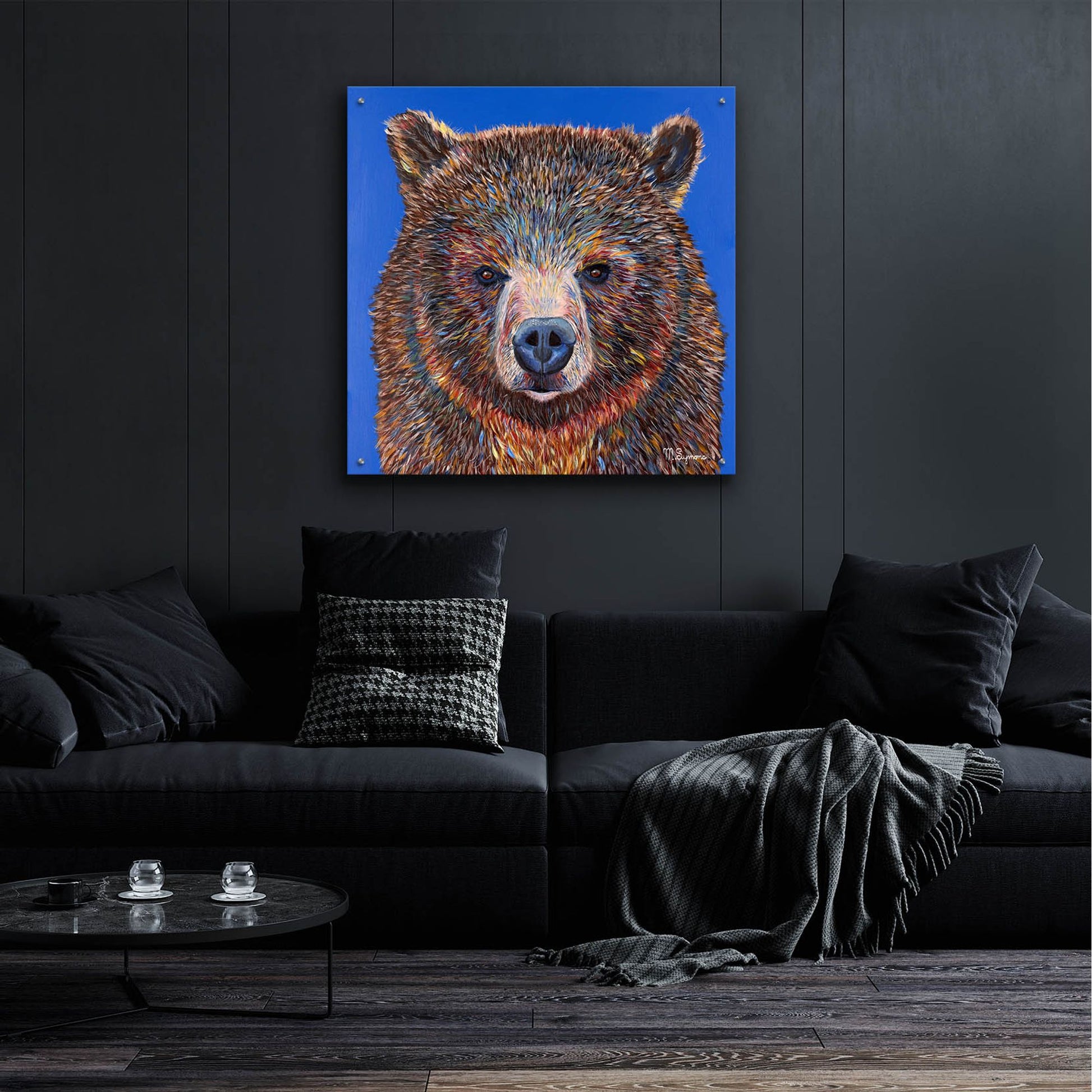 Epic Art ' Gus' by Melissa Symons, Acrylic Glass Wall Art,36x36