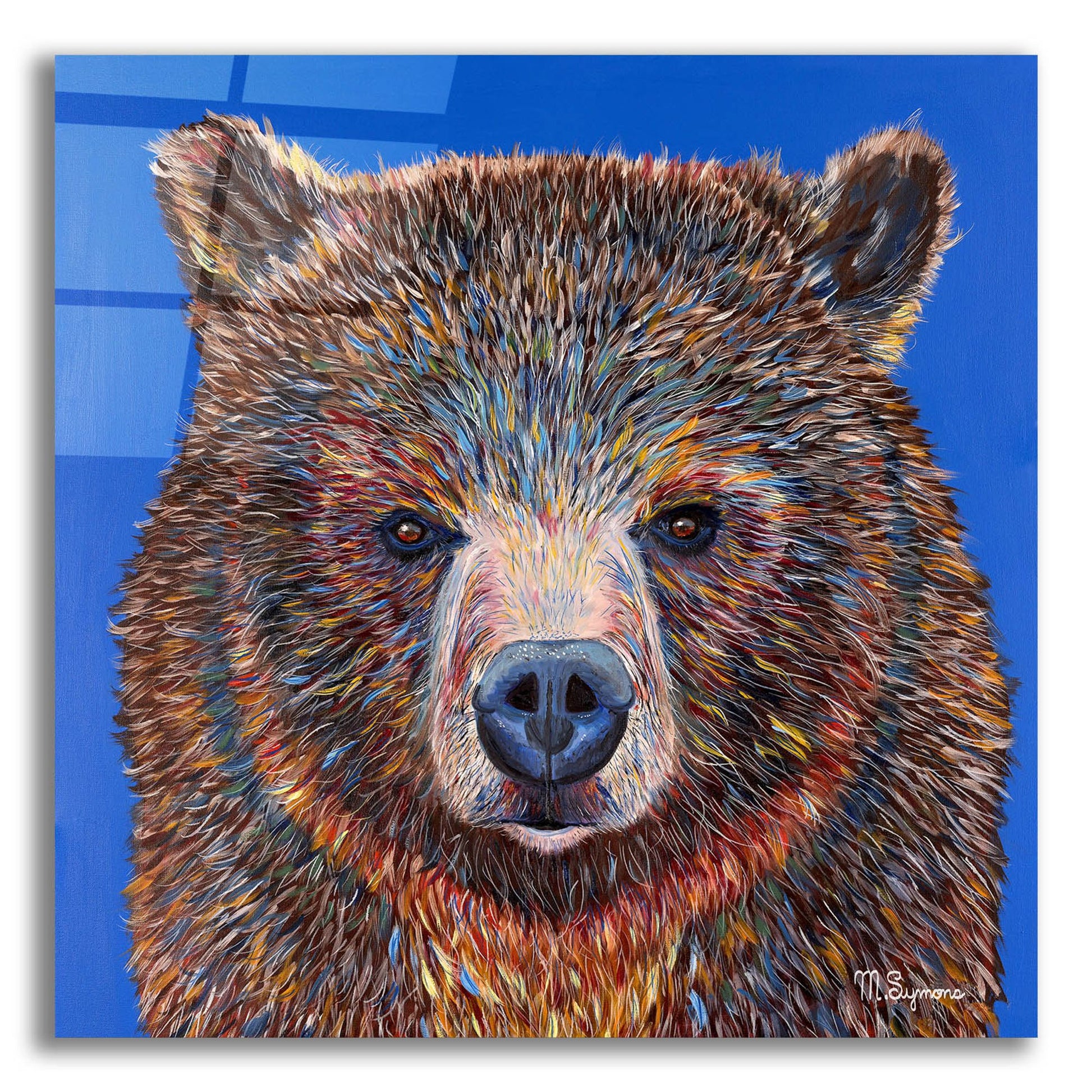 Epic Art ' Gus' by Melissa Symons, Acrylic Glass Wall Art