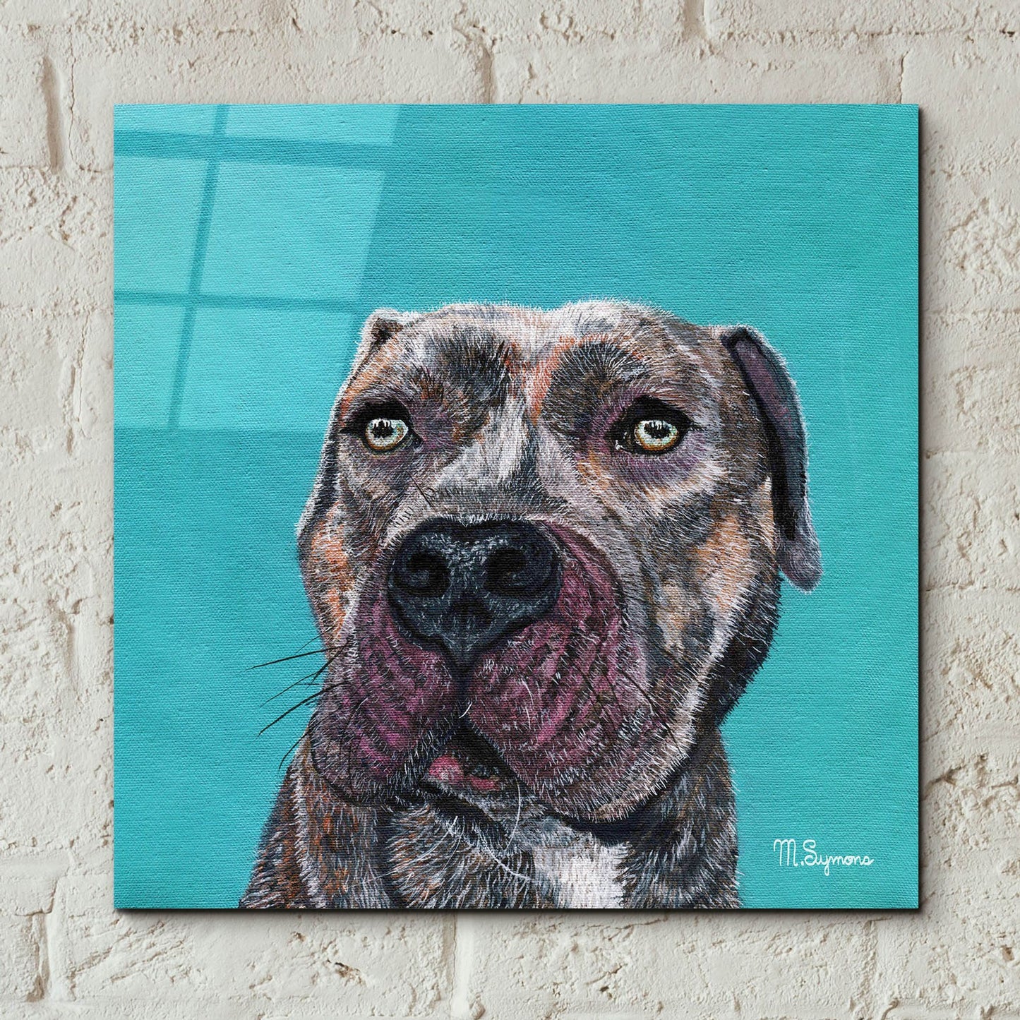 Epic Art ' Good Boy' by Melissa Symons, Acrylic Glass Wall Art,12x12