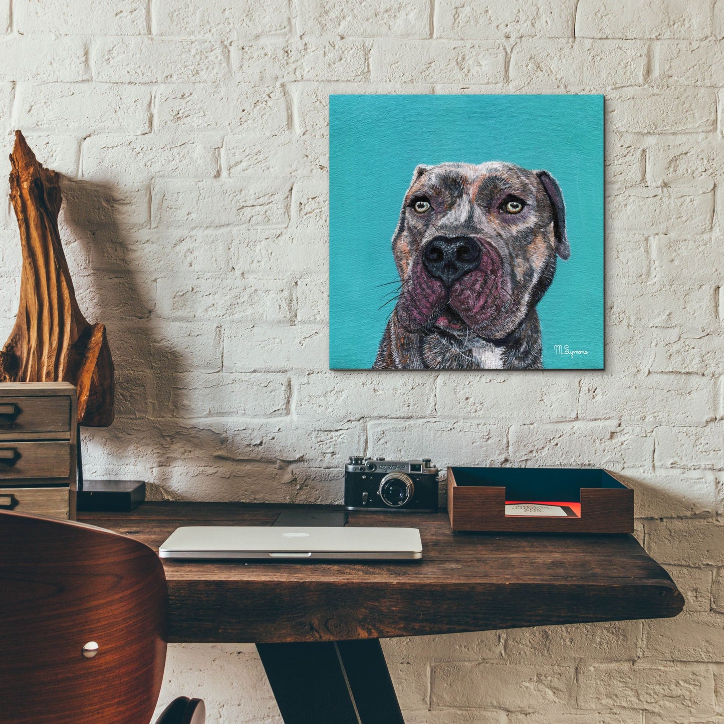 Epic Art ' Good Boy' by Melissa Symons, Acrylic Glass Wall Art,12x12