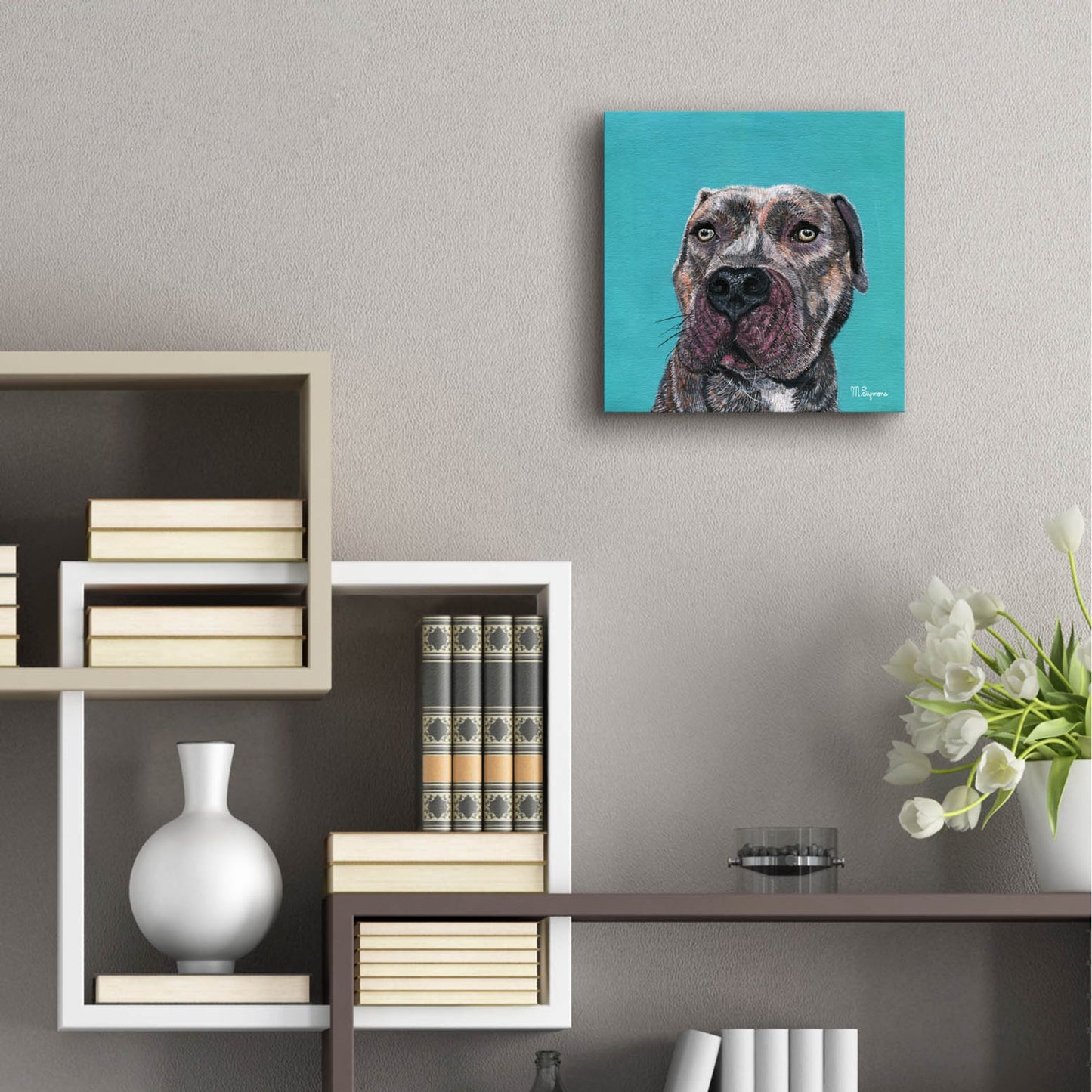 Epic Art ' Good Boy' by Melissa Symons, Acrylic Glass Wall Art,12x12