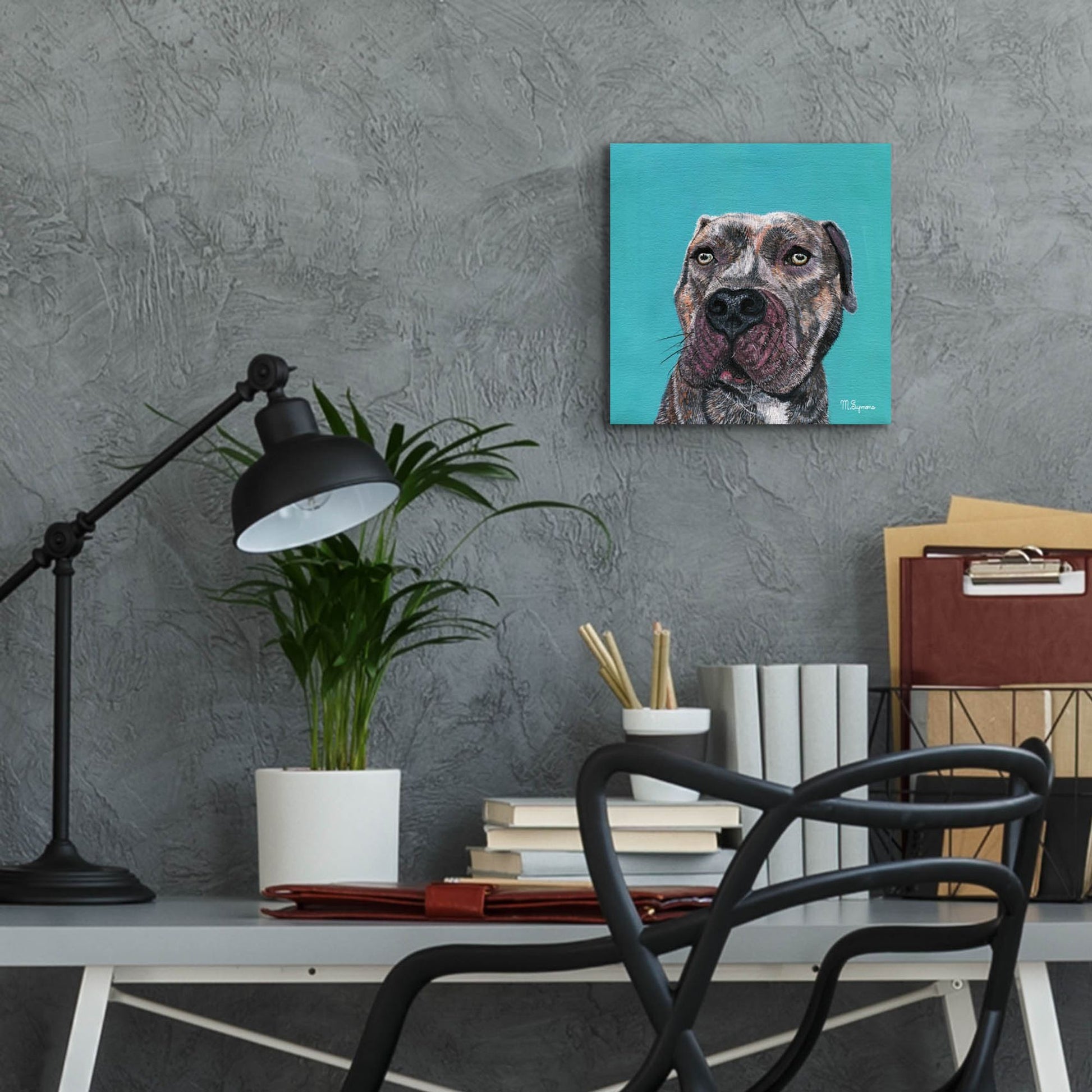 Epic Art ' Good Boy' by Melissa Symons, Acrylic Glass Wall Art,12x12