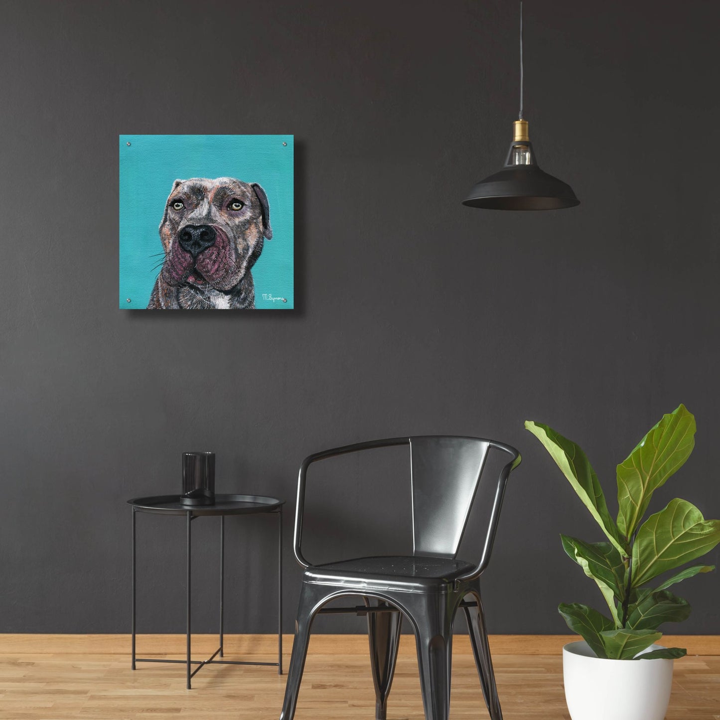 Epic Art ' Good Boy' by Melissa Symons, Acrylic Glass Wall Art,24x24