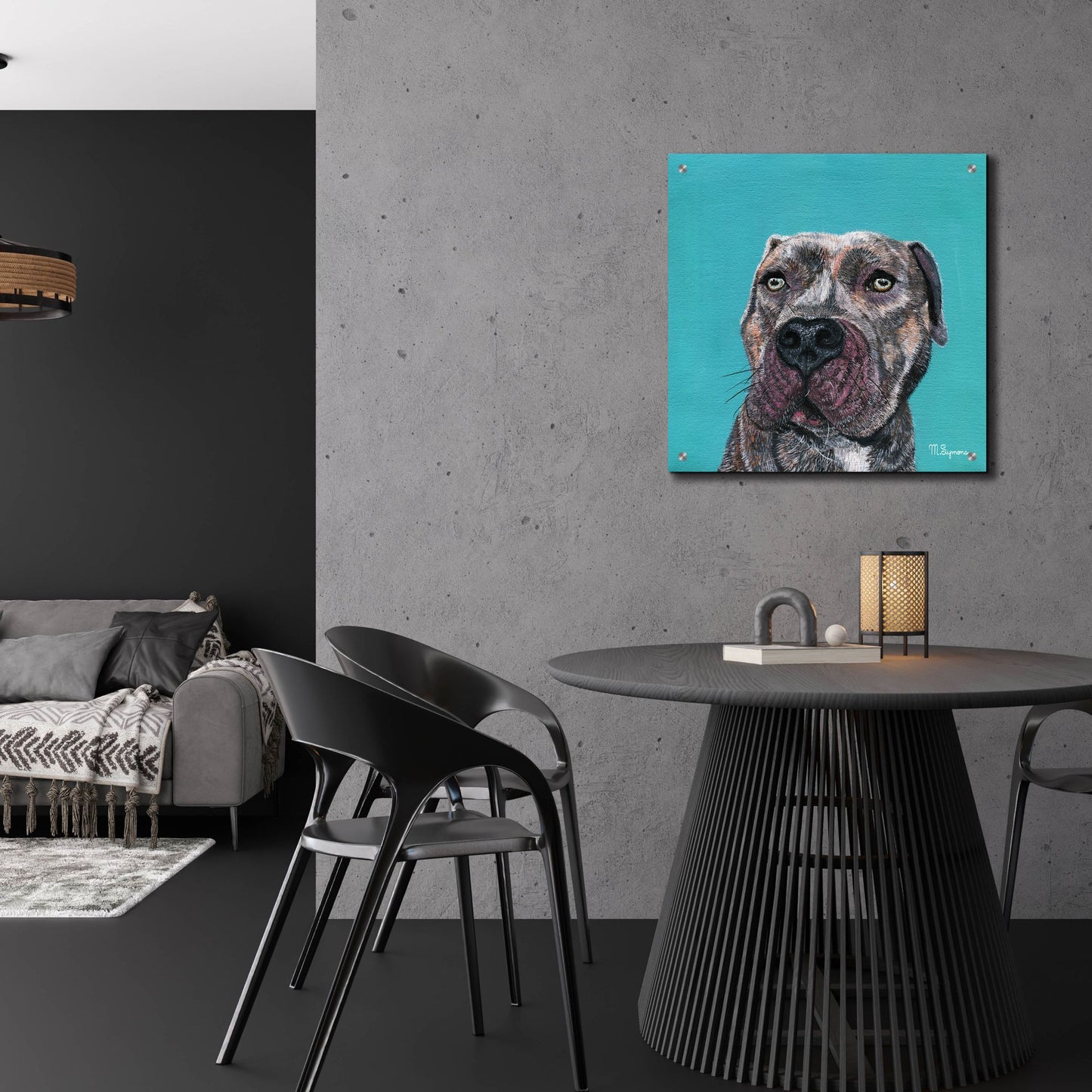 Epic Art ' Good Boy' by Melissa Symons, Acrylic Glass Wall Art,24x24