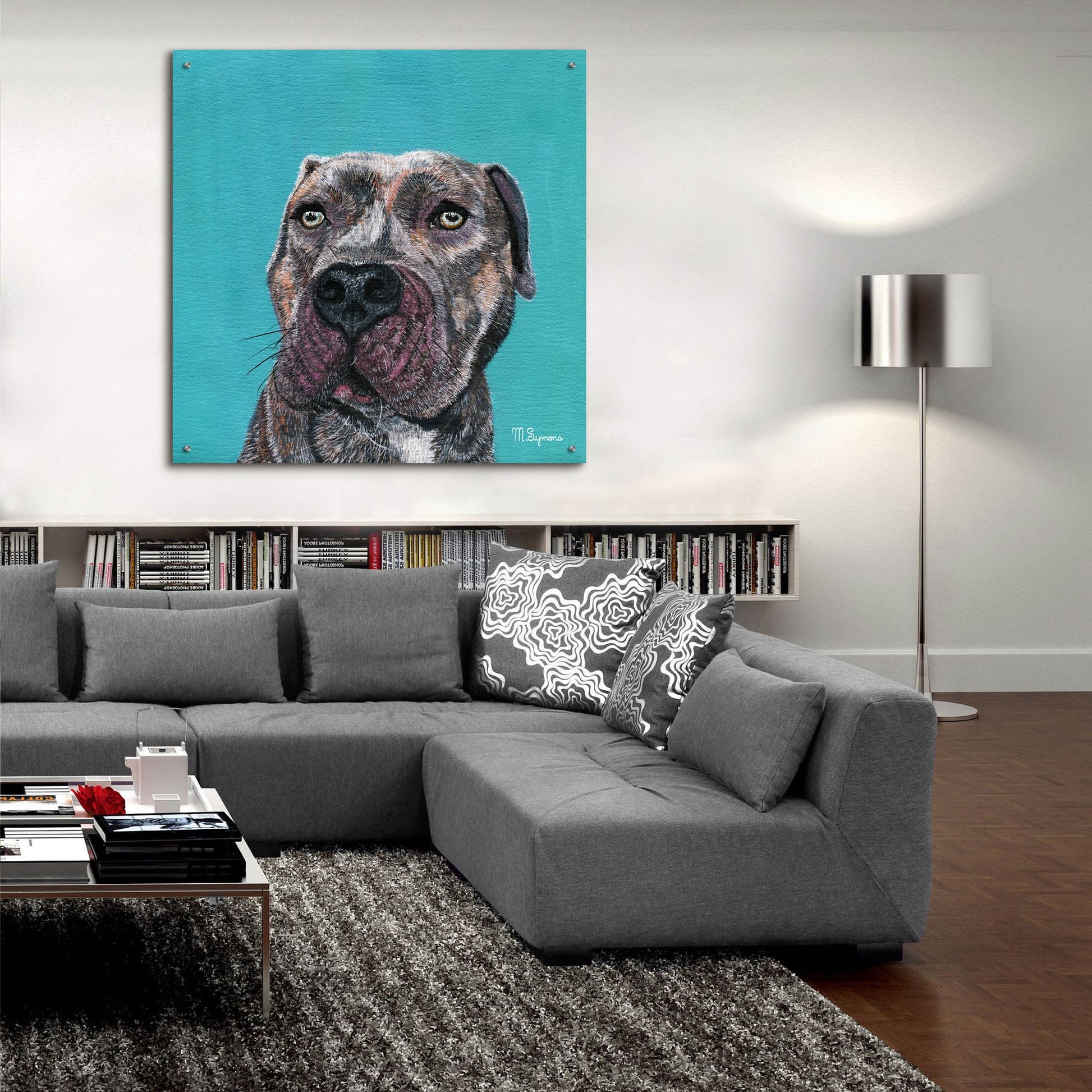 Epic Art ' Good Boy' by Melissa Symons, Acrylic Glass Wall Art,36x36