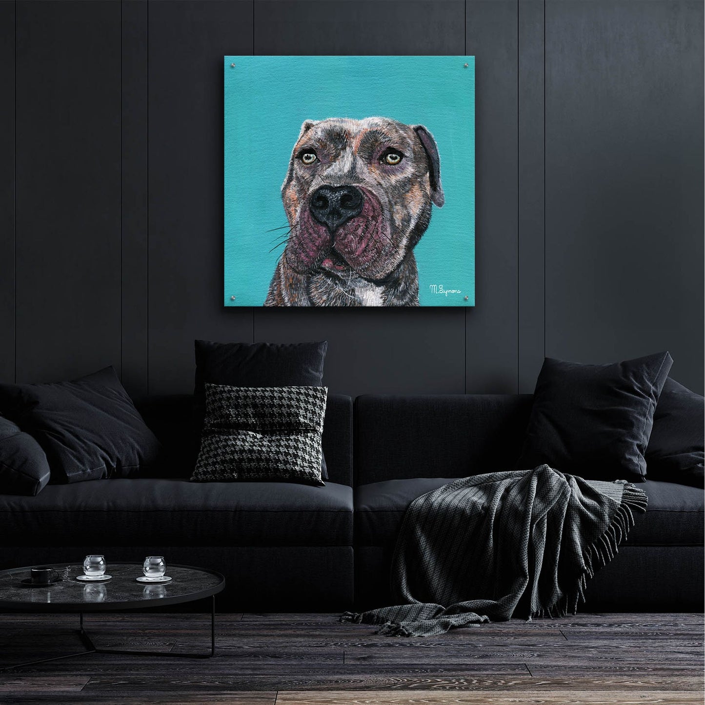 Epic Art ' Good Boy' by Melissa Symons, Acrylic Glass Wall Art,36x36