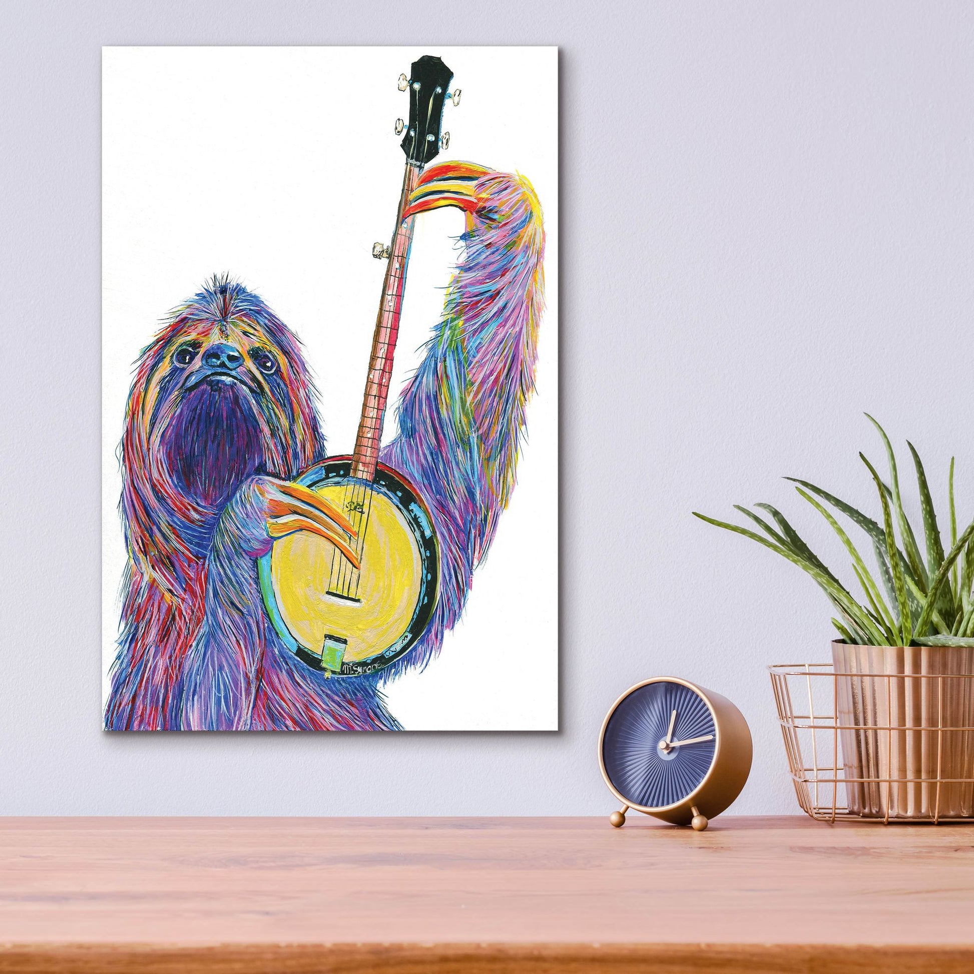 Epic Art ' Slow Banjo' by Melissa Symons, Acrylic Glass Wall Art,12x16