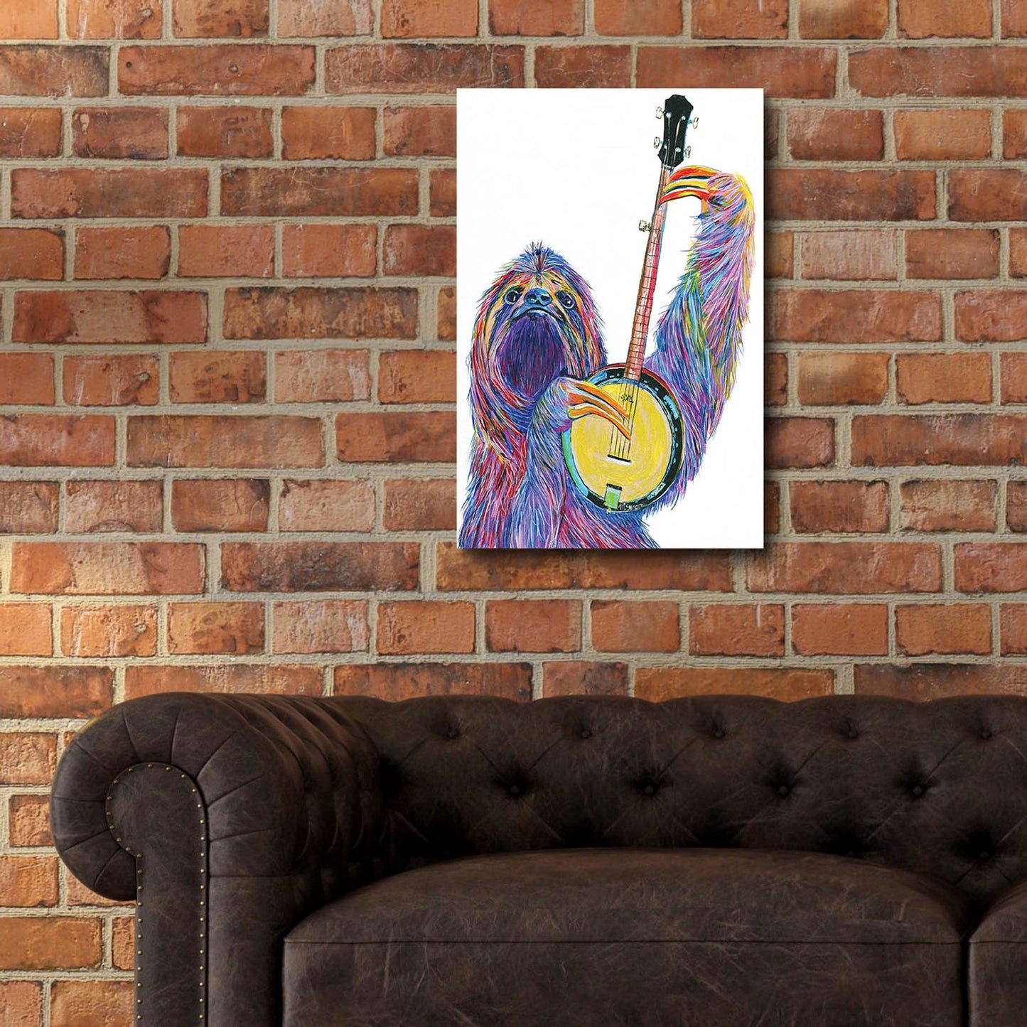 Epic Art ' Slow Banjo' by Melissa Symons, Acrylic Glass Wall Art,16x24