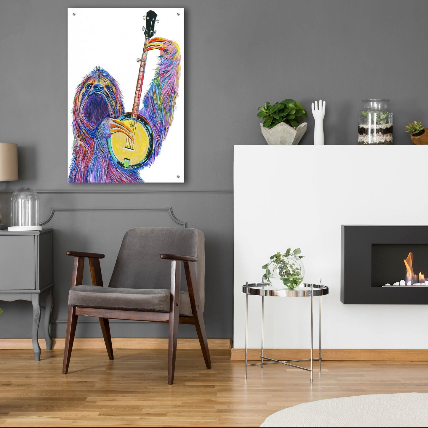 Epic Art ' Slow Banjo' by Melissa Symons, Acrylic Glass Wall Art,24x36