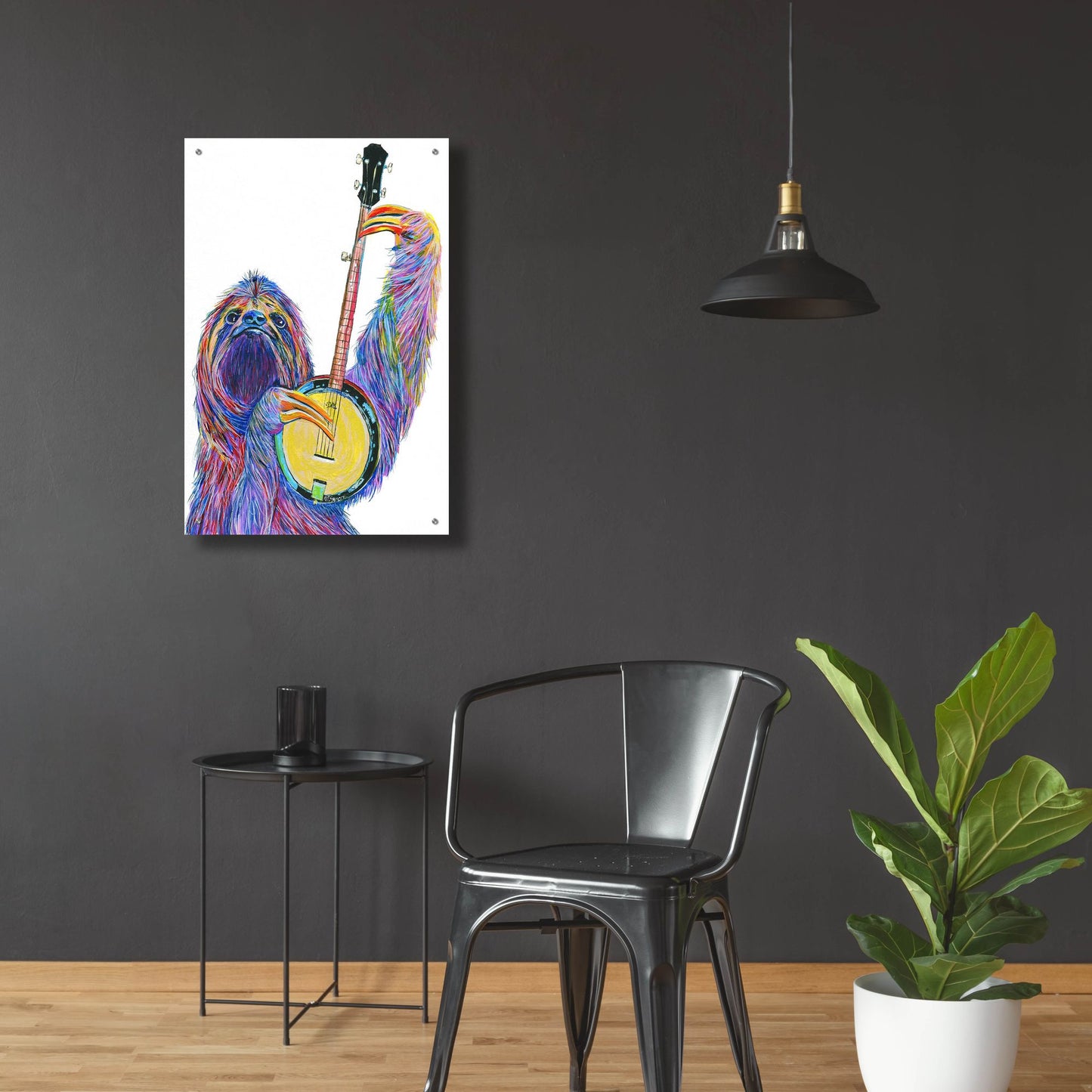 Epic Art ' Slow Banjo' by Melissa Symons, Acrylic Glass Wall Art,24x36