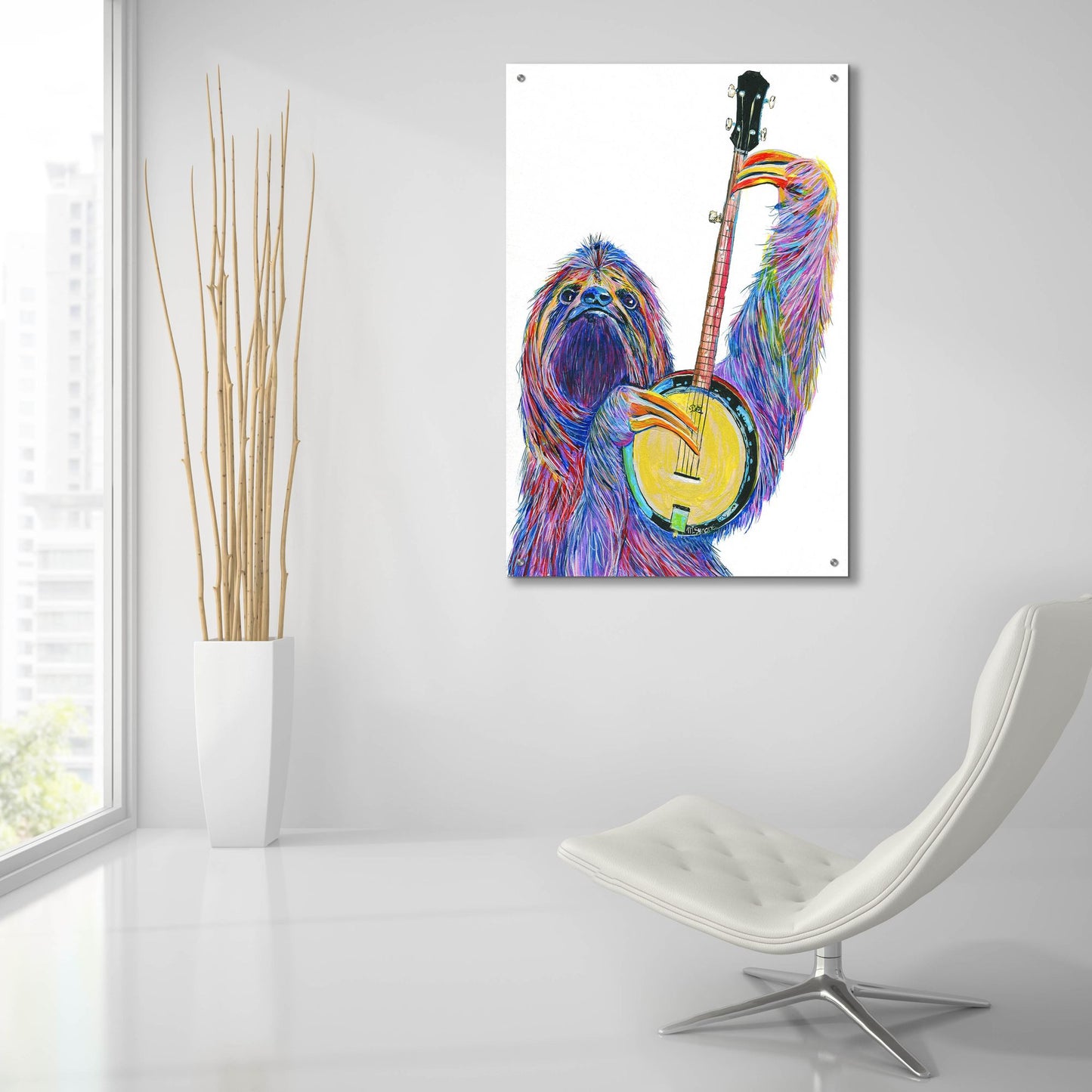 Epic Art ' Slow Banjo' by Melissa Symons, Acrylic Glass Wall Art,24x36