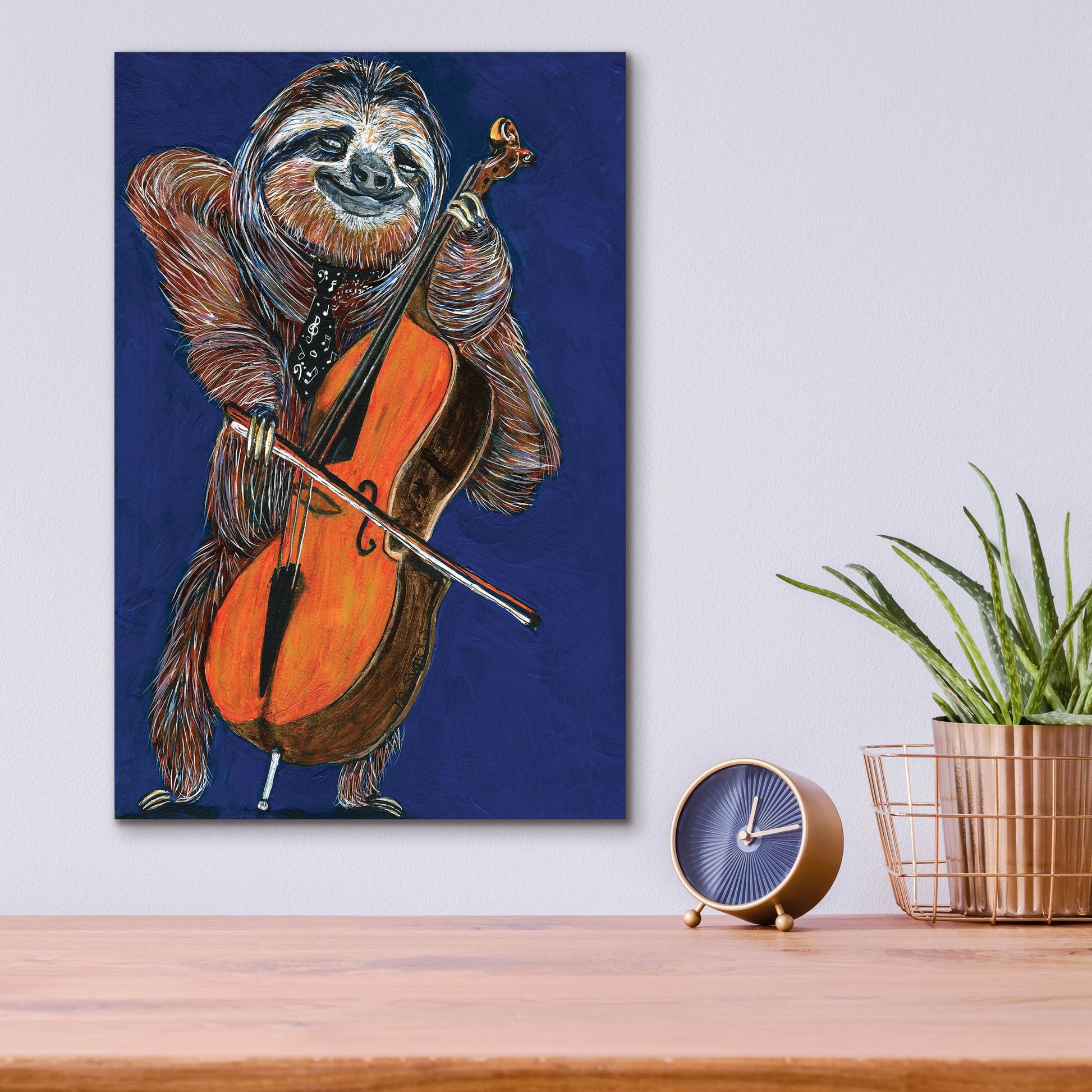 Epic Art ' Slow Yo Ma' by Melissa Symons, Acrylic Glass Wall Art,12x16