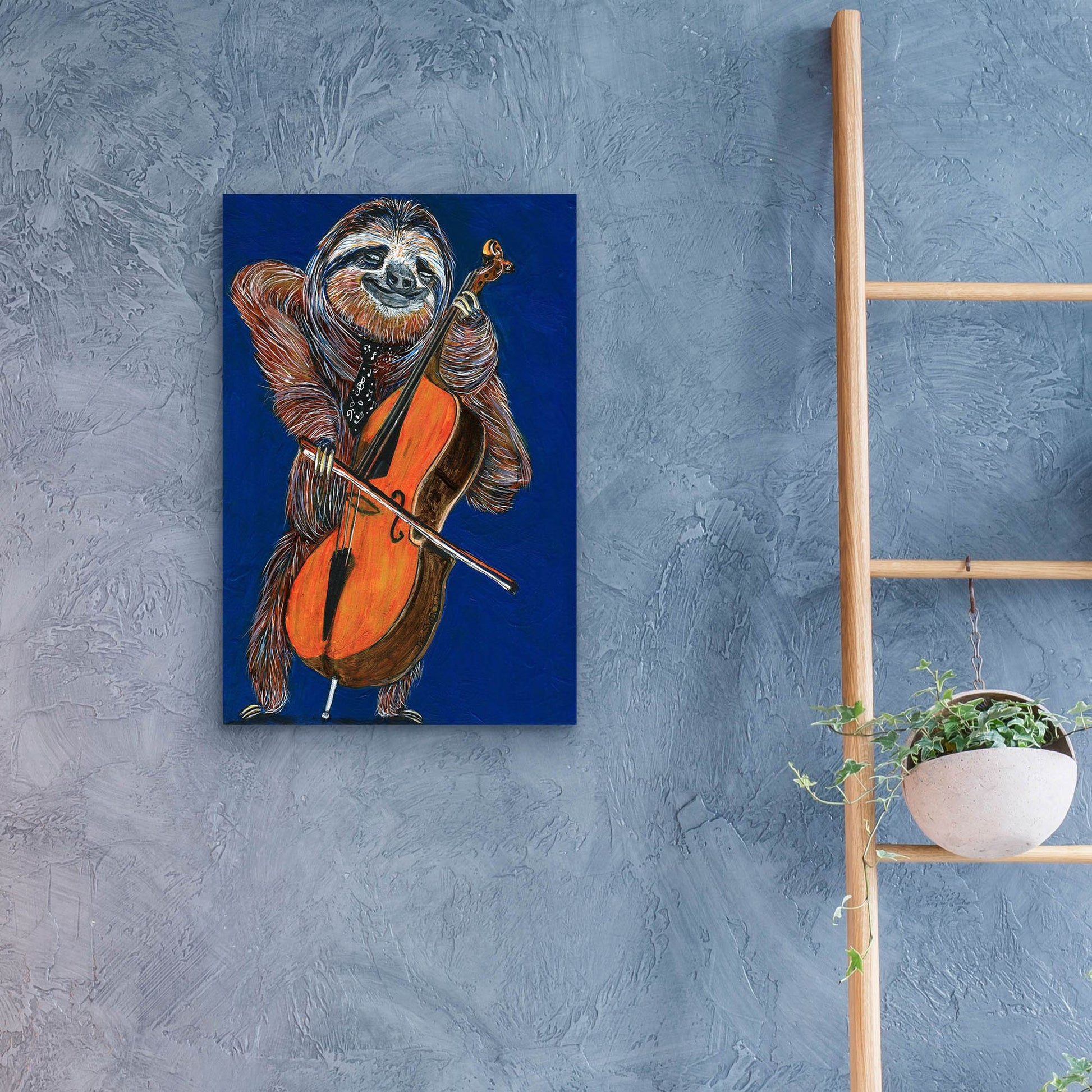 Epic Art ' Slow Yo Ma' by Melissa Symons, Acrylic Glass Wall Art,16x24