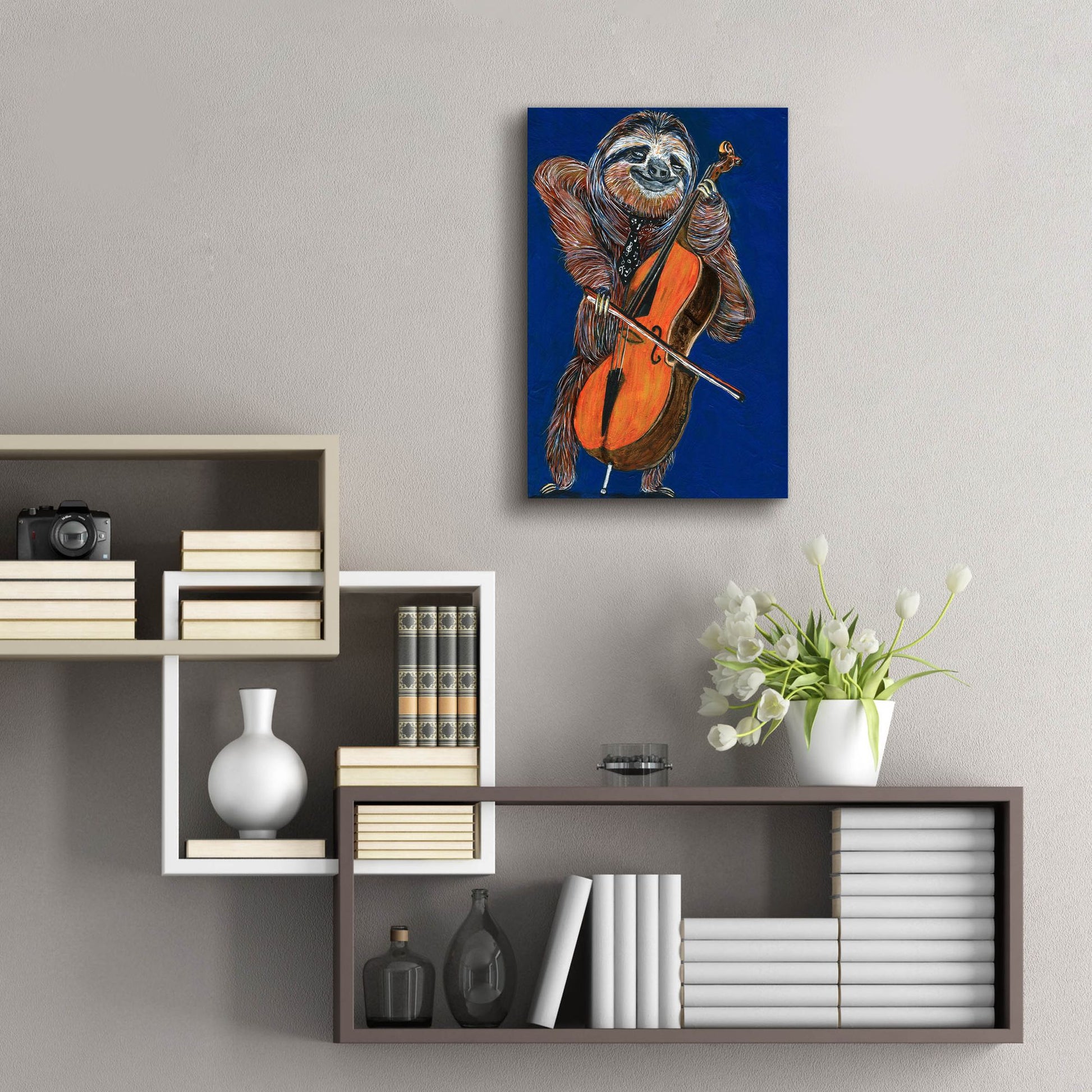 Epic Art ' Slow Yo Ma' by Melissa Symons, Acrylic Glass Wall Art,16x24