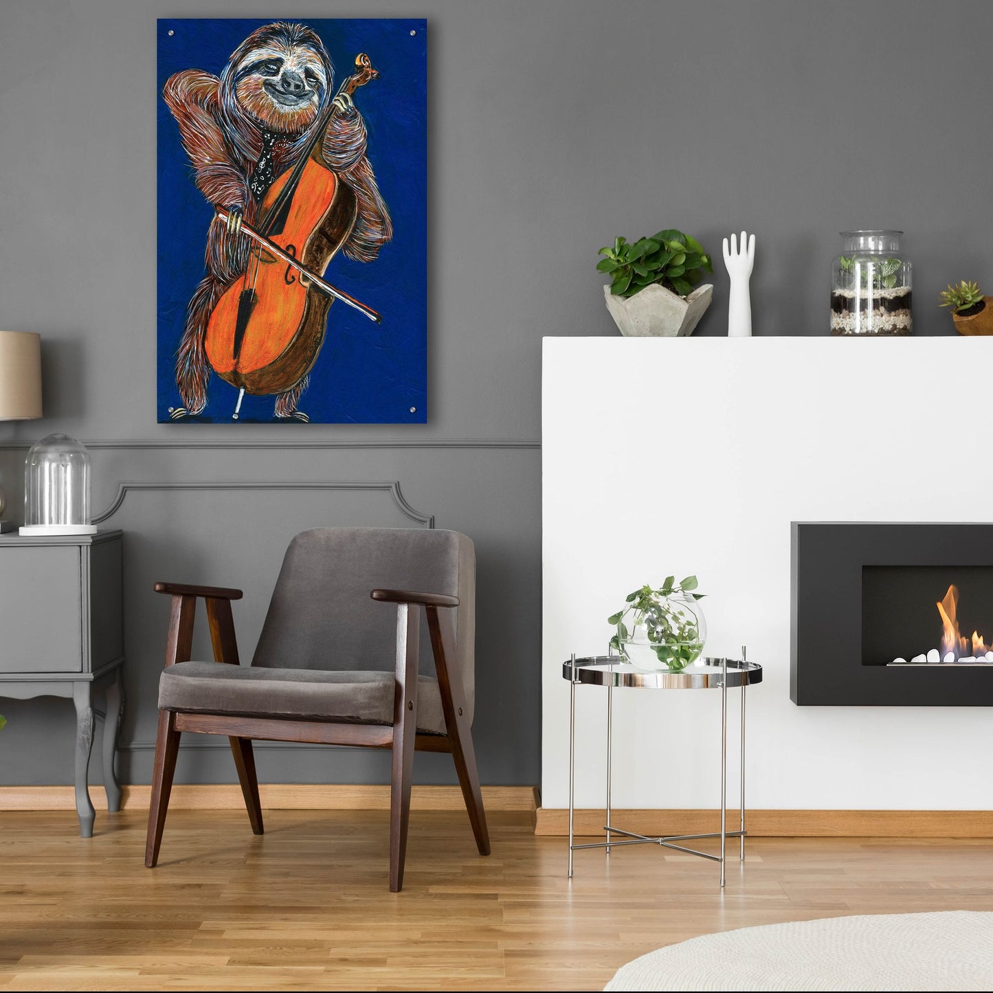 Epic Art ' Slow Yo Ma' by Melissa Symons, Acrylic Glass Wall Art,24x36