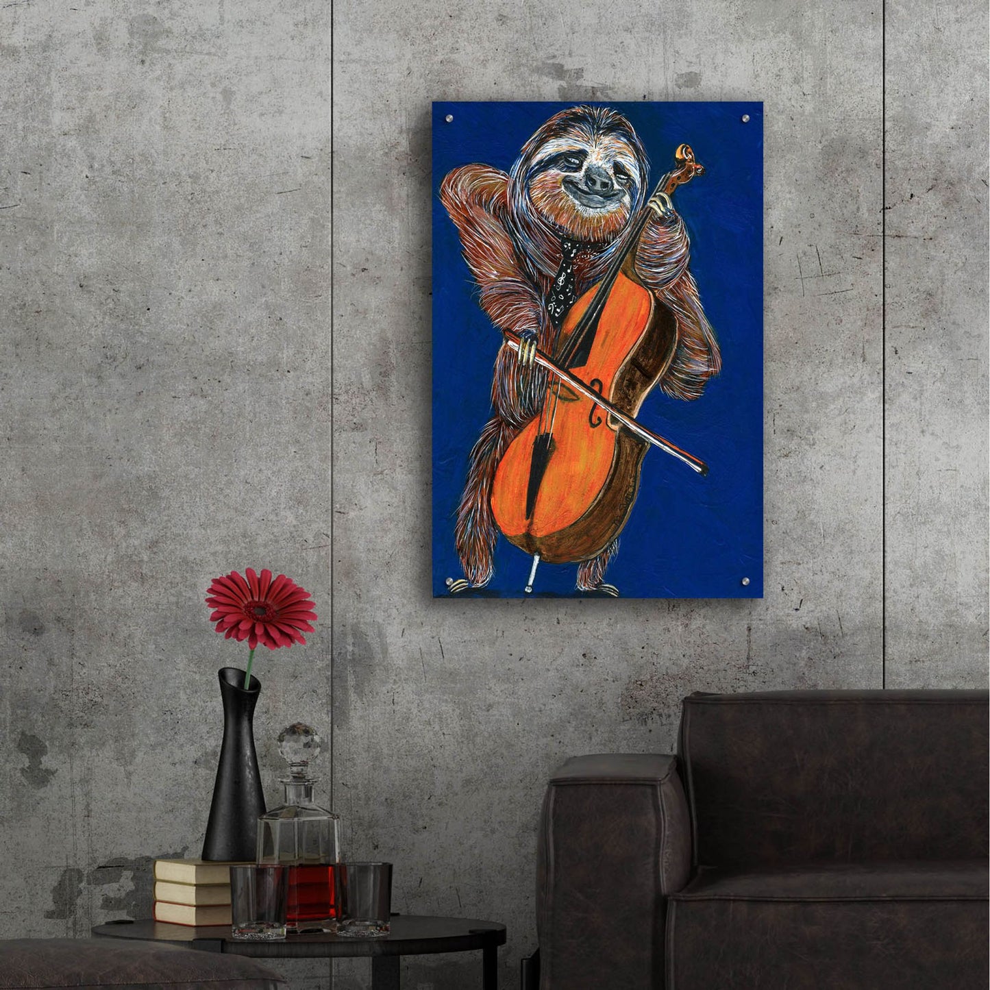 Epic Art ' Slow Yo Ma' by Melissa Symons, Acrylic Glass Wall Art,24x36